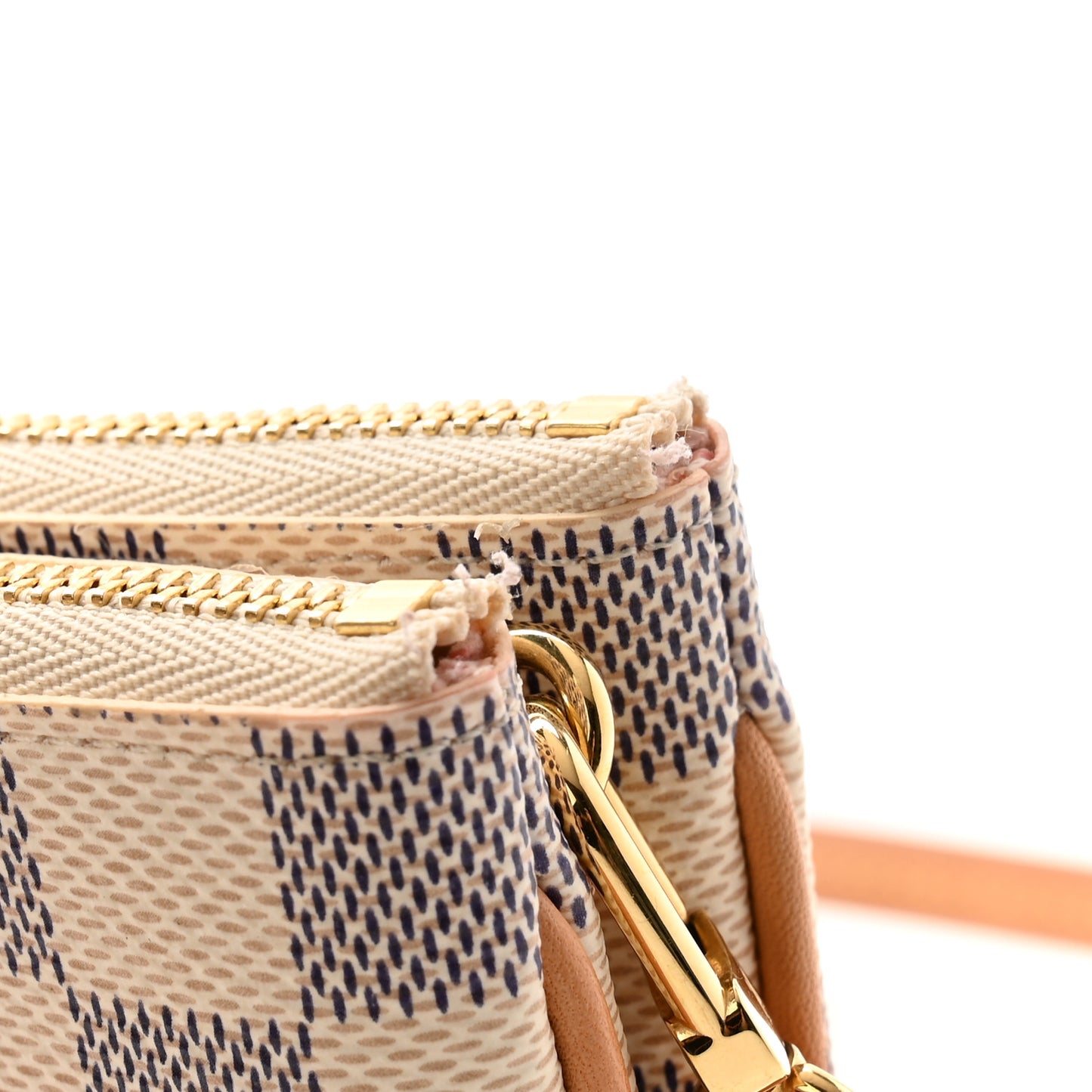 Damier Azur Double Zip Pochette