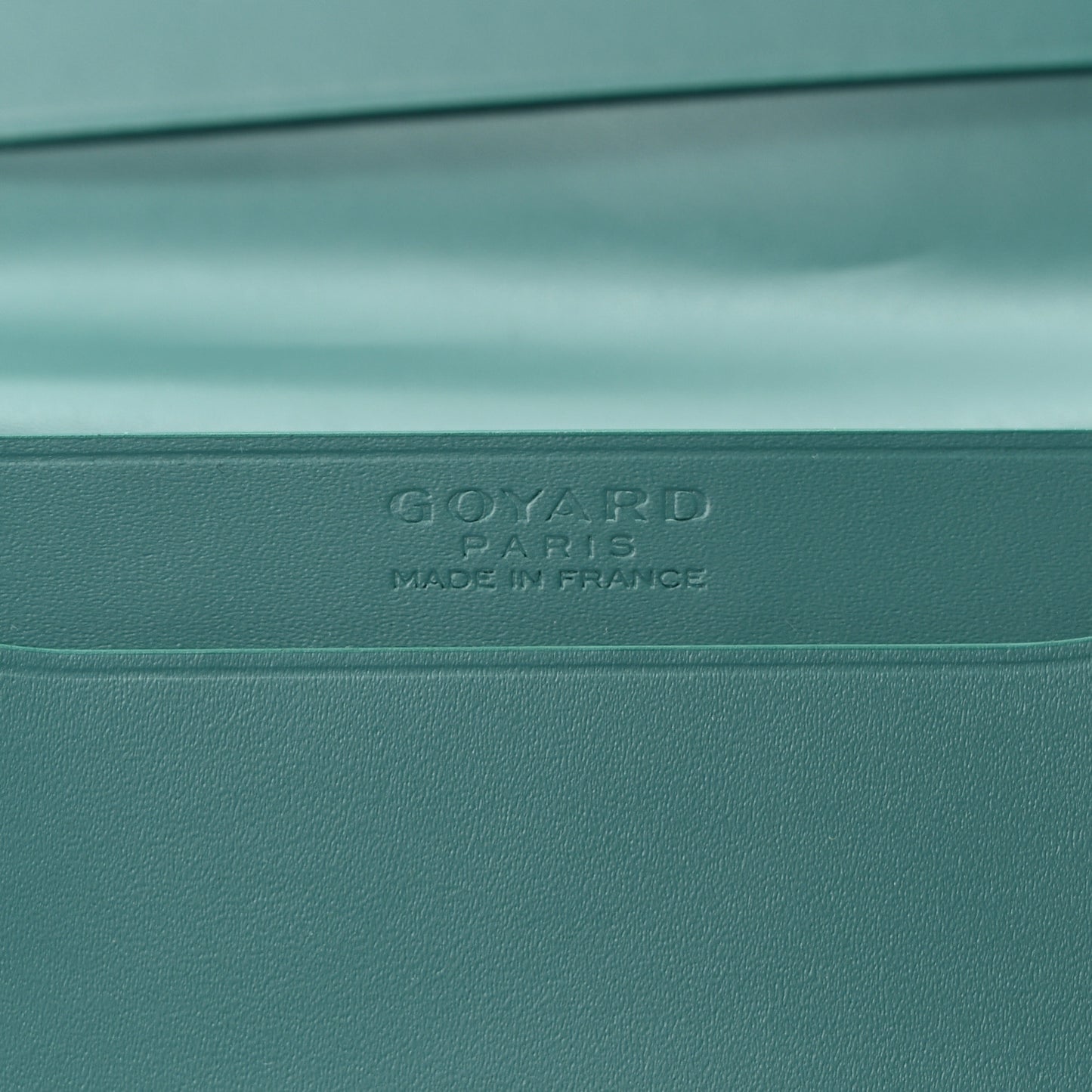 Goyardine Business Card Holder Green
