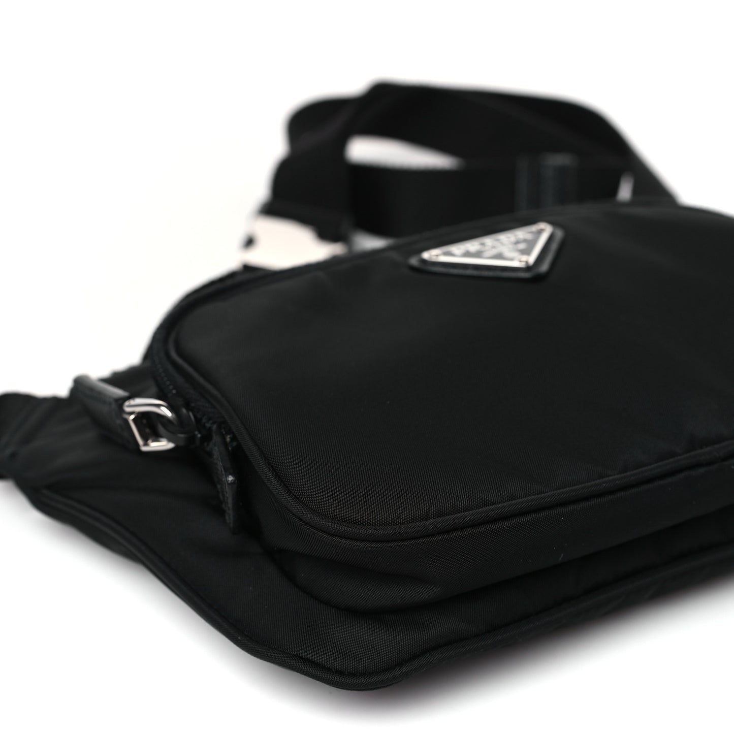 Re-Nylon Saffiano Belt Bag Black