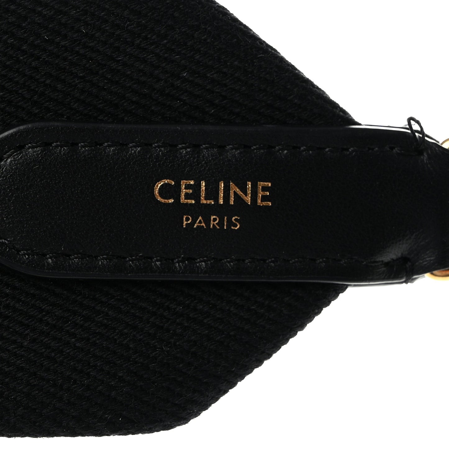Jacquard Wool Logo Short Strap Black Beige