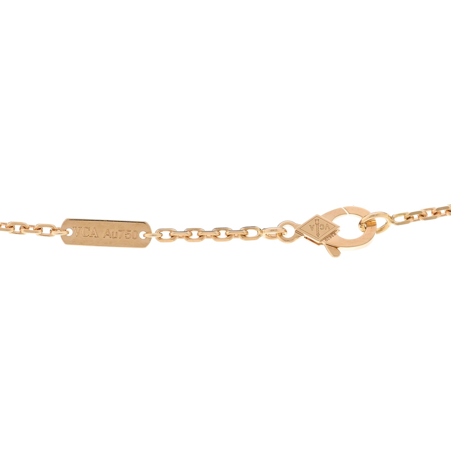 18K Yellow Gold Guilloche Magic Alhambra Long Necklace