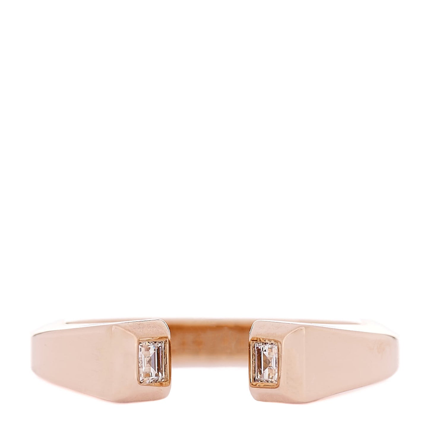 18K Rose Gold Diamond PM Clou de Forge Ring 49 5