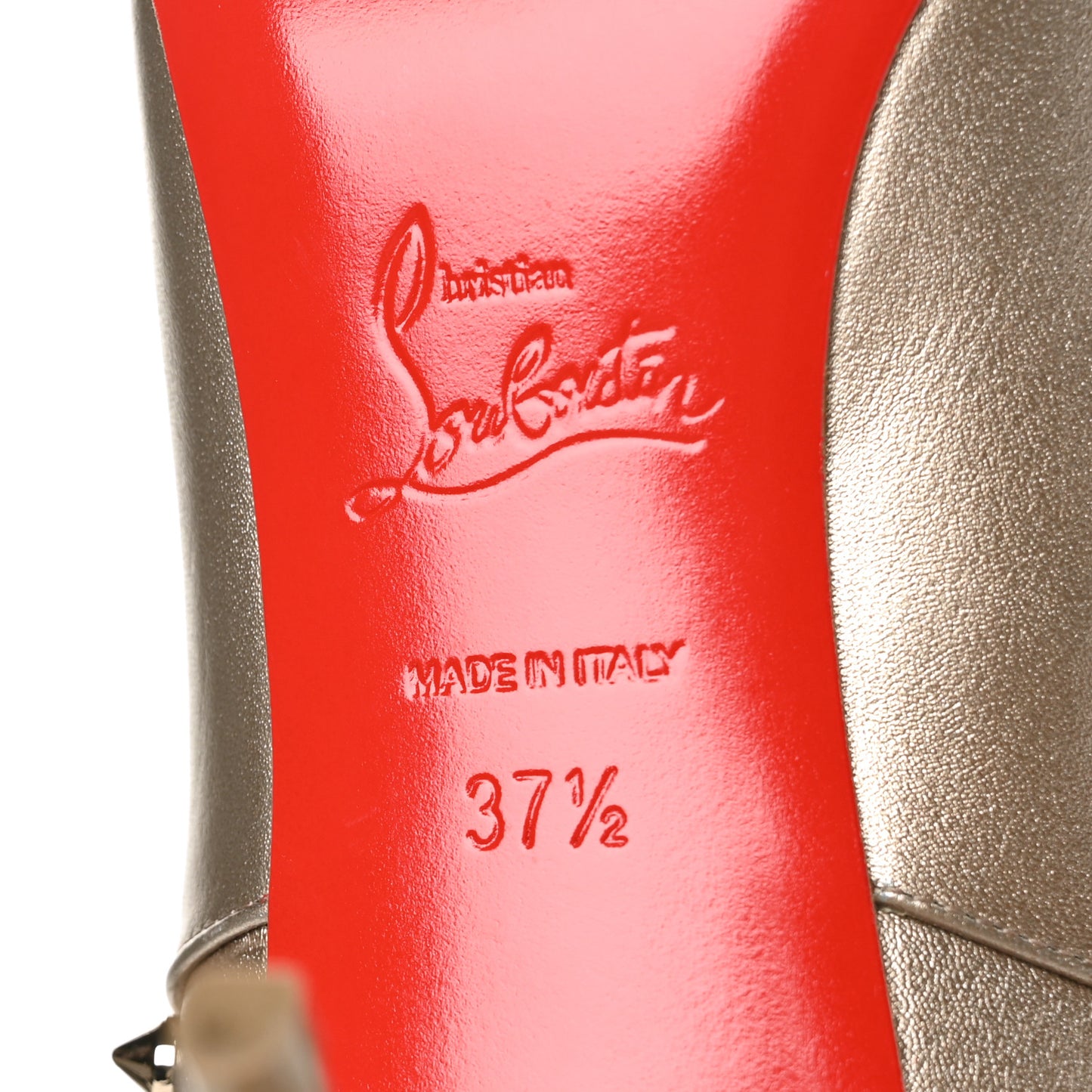 Calfskin Perle Spiked Hongroise 85 Ankle Boots 37.5 Colombe