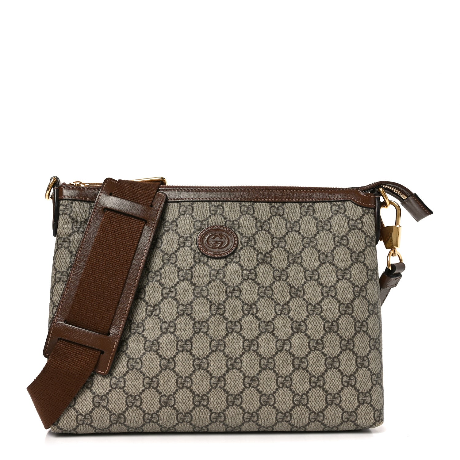 Gucci GG Supreme Monogram Azalea Calfskin Retro Interlocking G Gucci GG Supreme Monogram Azalea Calfskin Retro Interlocking G