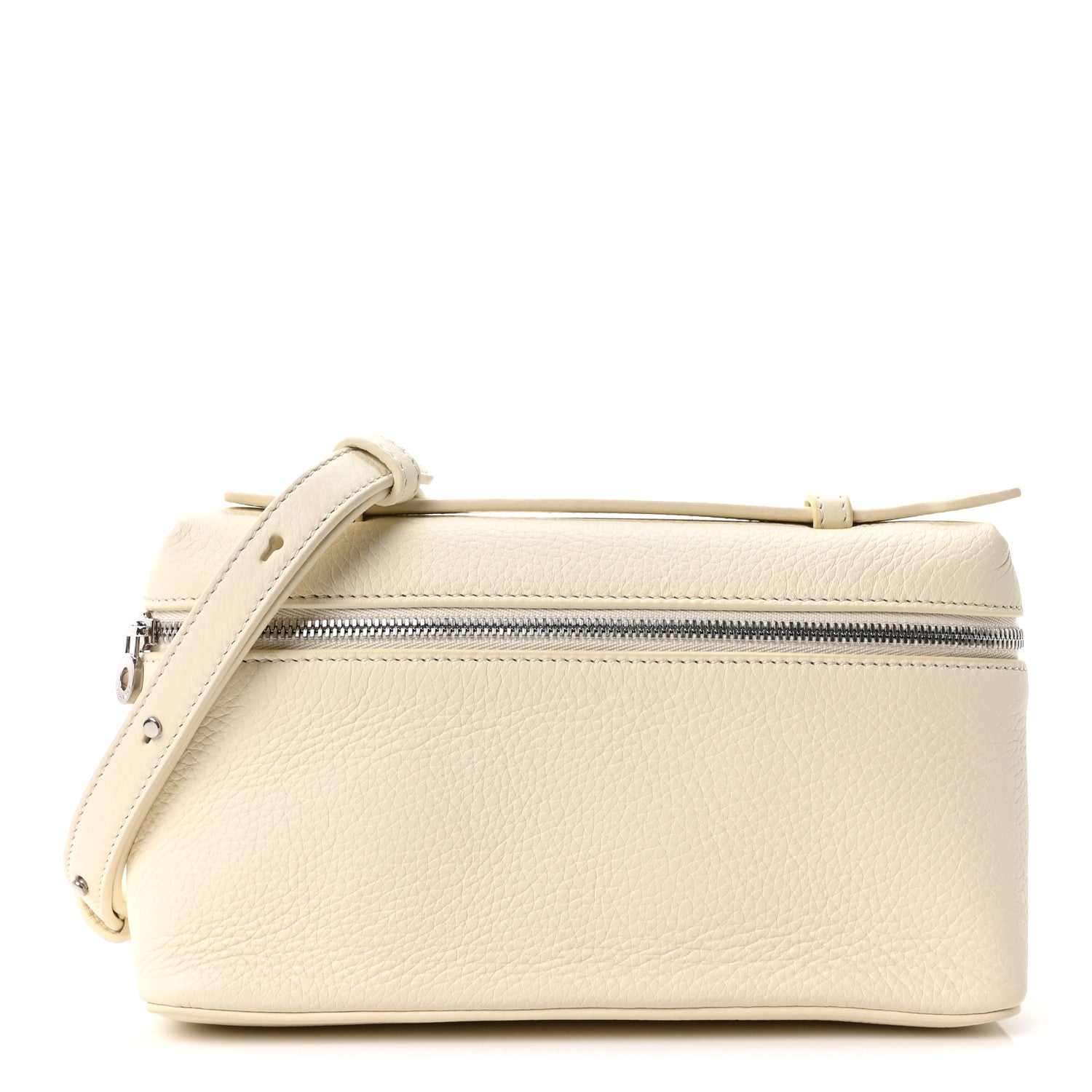 Loro Piana Tender Calfskin L19 Extra Pocket Pouch Whisper White