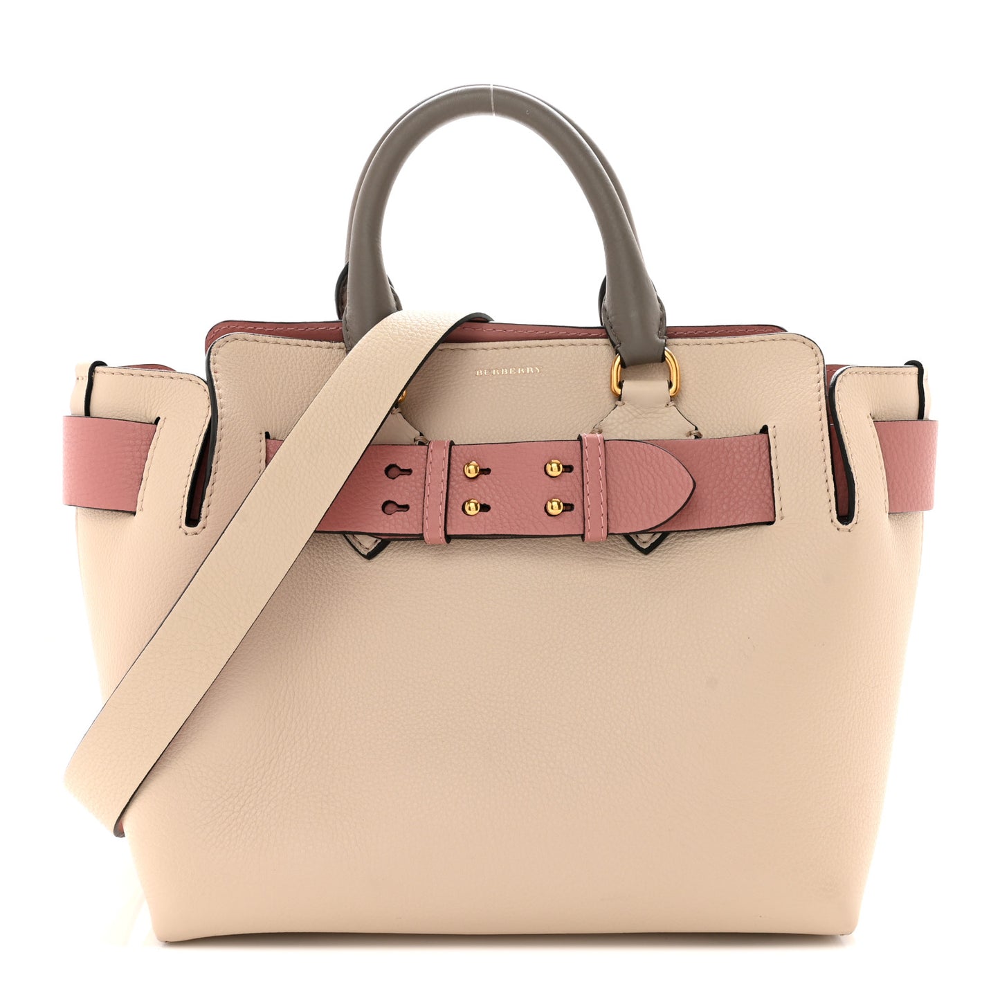 Marais Calfskin Small Belt Bag Limestone Dusty Rose