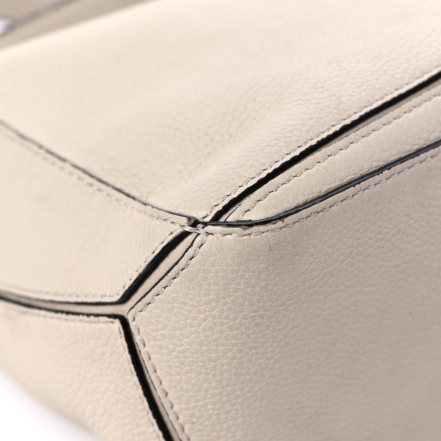 Calfskin Small Puzzle Bag Light Oat