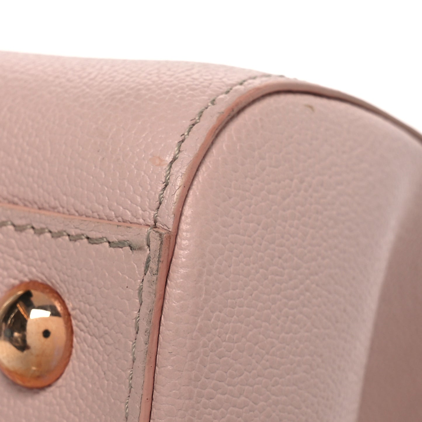 Grained Calfskin MM Brillant Satchel Nude