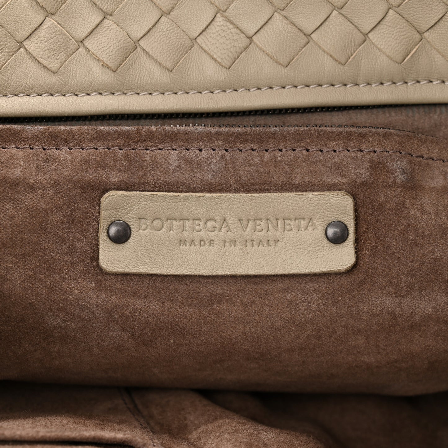 Nappa Intrecciato Medium Seamless Tote Mink