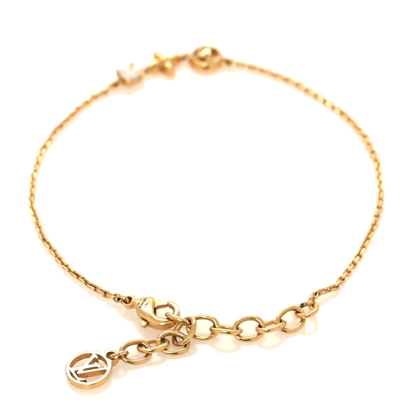 Metal Crystal Petit Louis Bracelet Gold