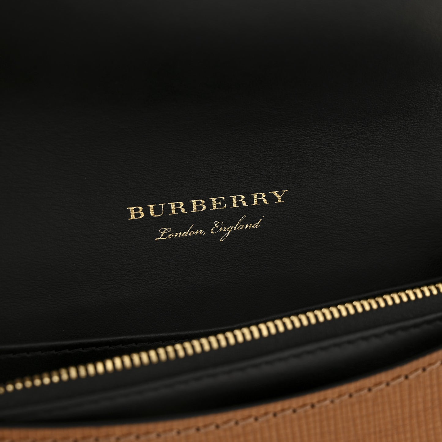 House Check Bridle Calfskin Small Madison Buckle Bag Tan