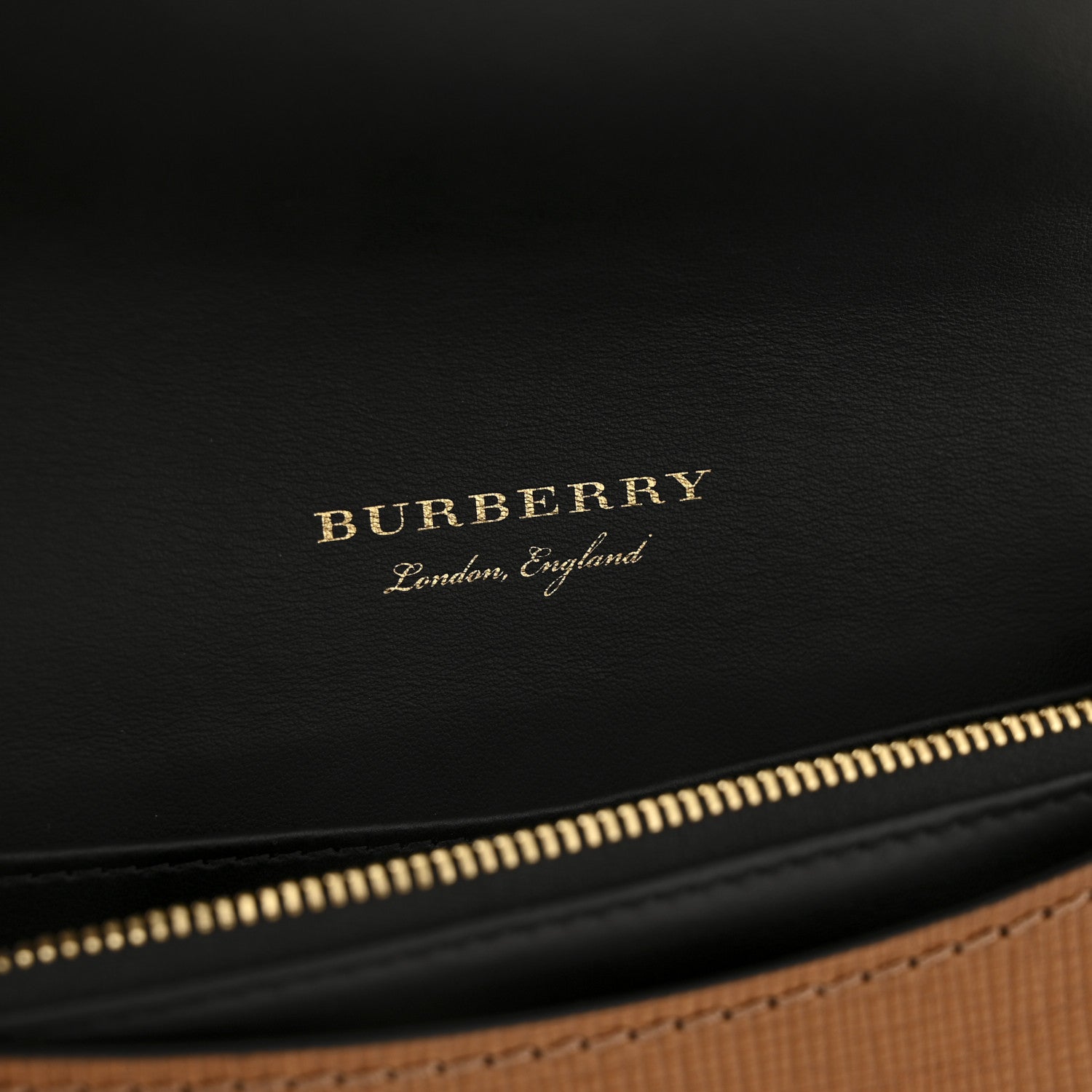 Burberry House Check Bridle Calfskin Small Madison Buckle Bag Tan 8 of 16