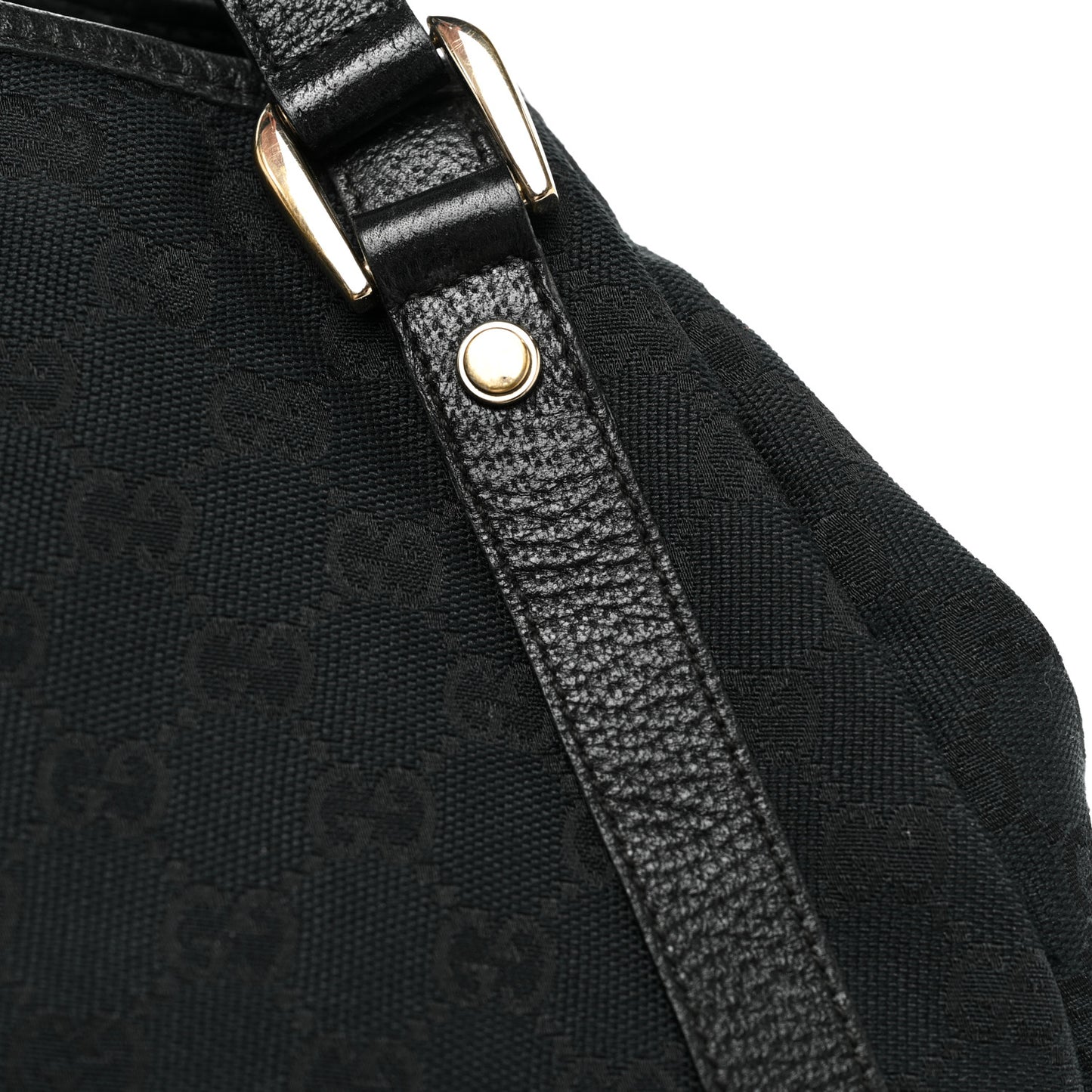 Monogram Medium Abbey Shoulder Bag Black