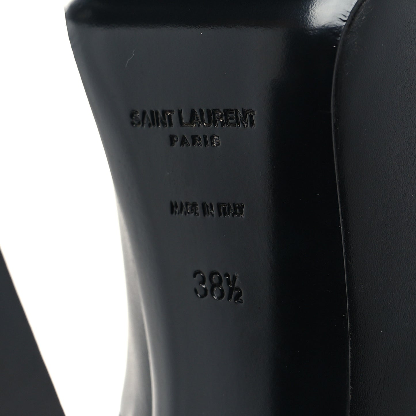 Calfskin Mina 135 Boots 38.5 Black