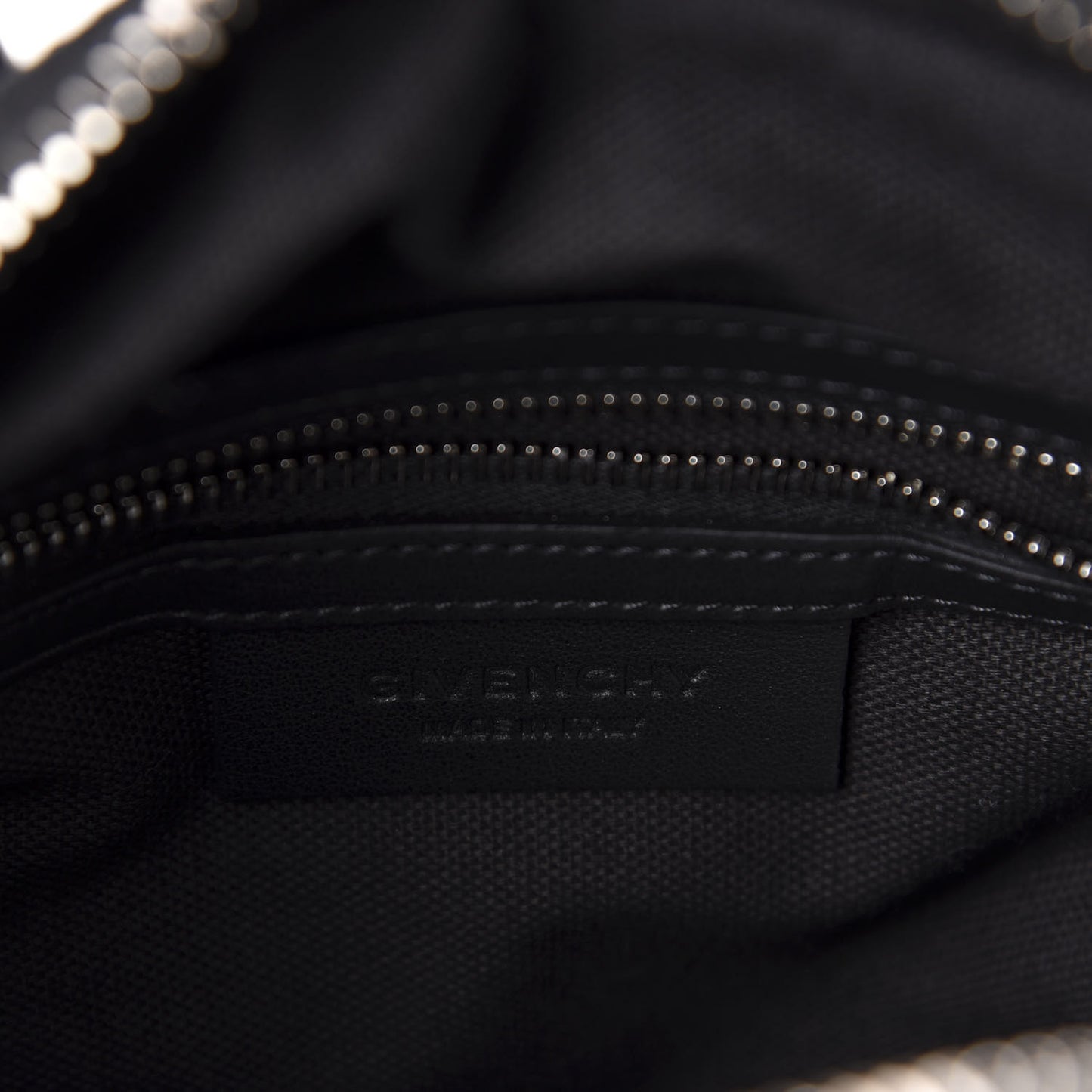 Waxed Calfskin Micro Metal Cross Nightingale Black