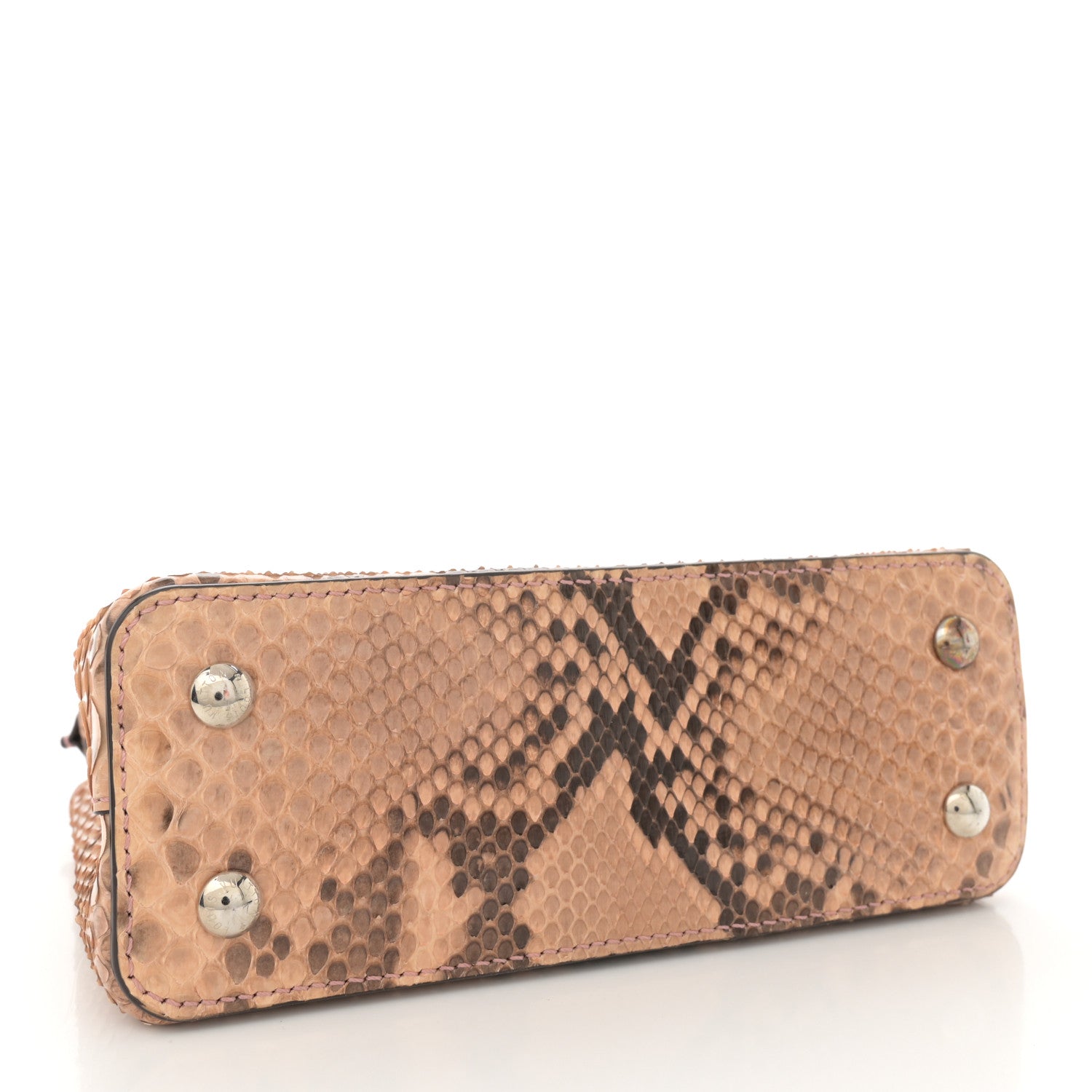 Louis Vuitton Python Capucines Mini Rose Clair 4 of 12