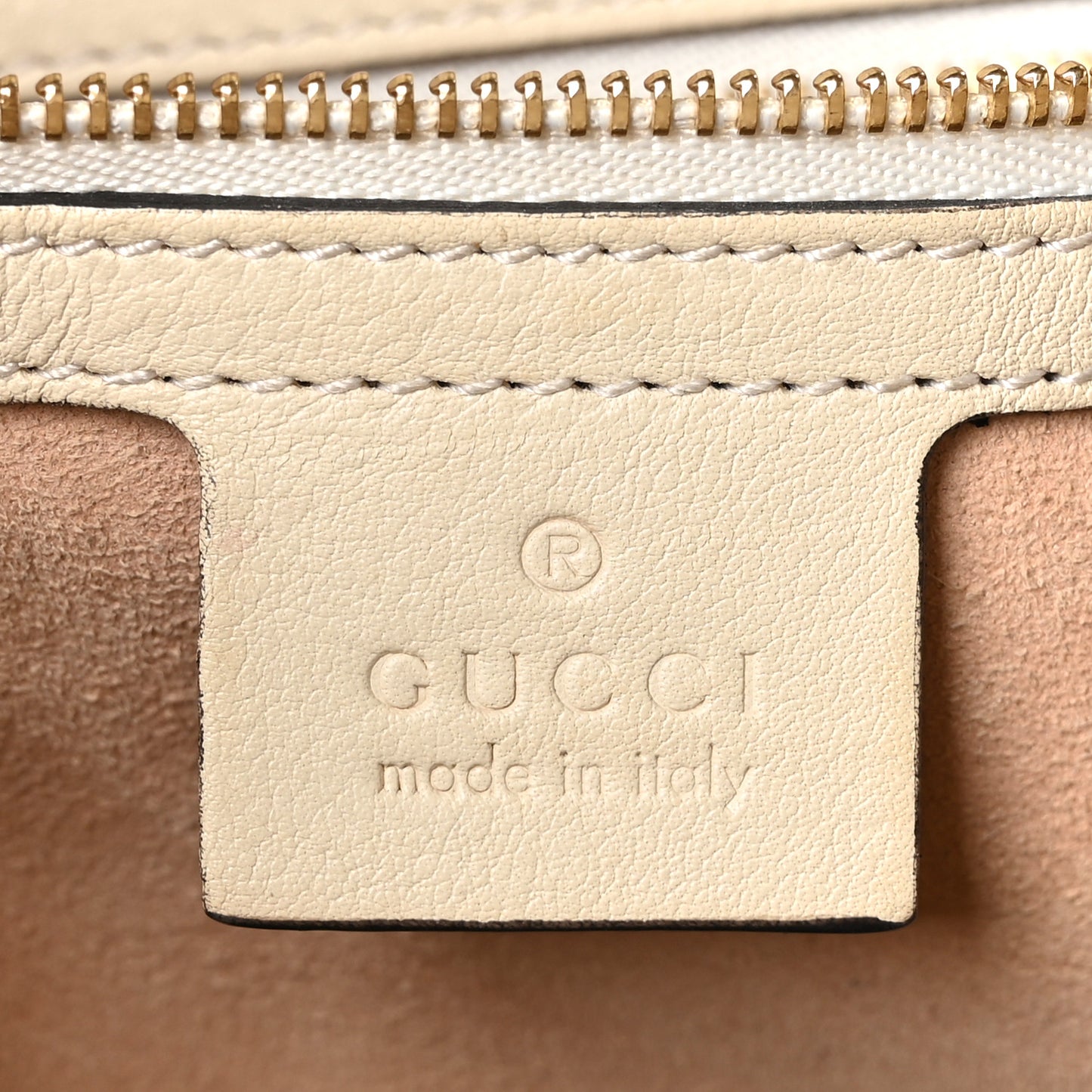 GG Supreme Monogram Medium Padlock Tote White