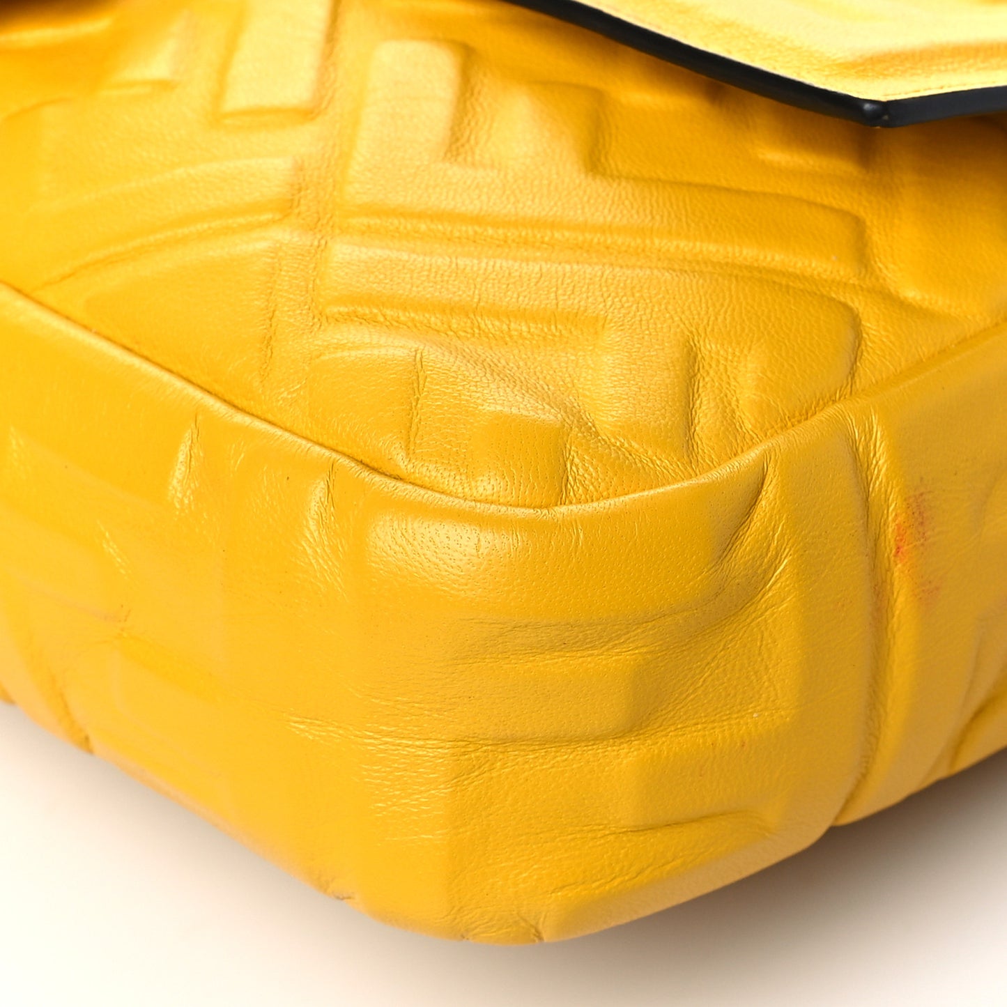 Nappa FF 1974 Embossed Baguette Mimosa