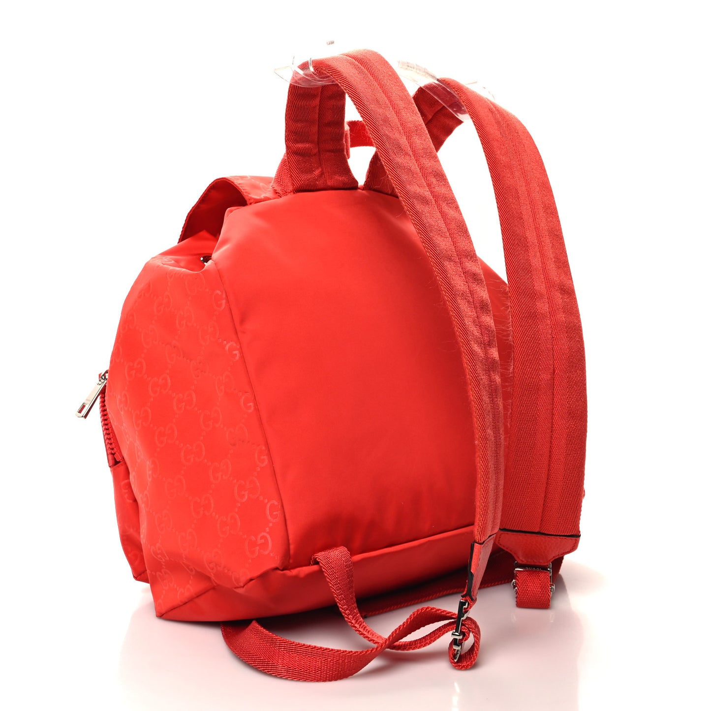 Nylon Monogram Small Single Buckle Backpack Red