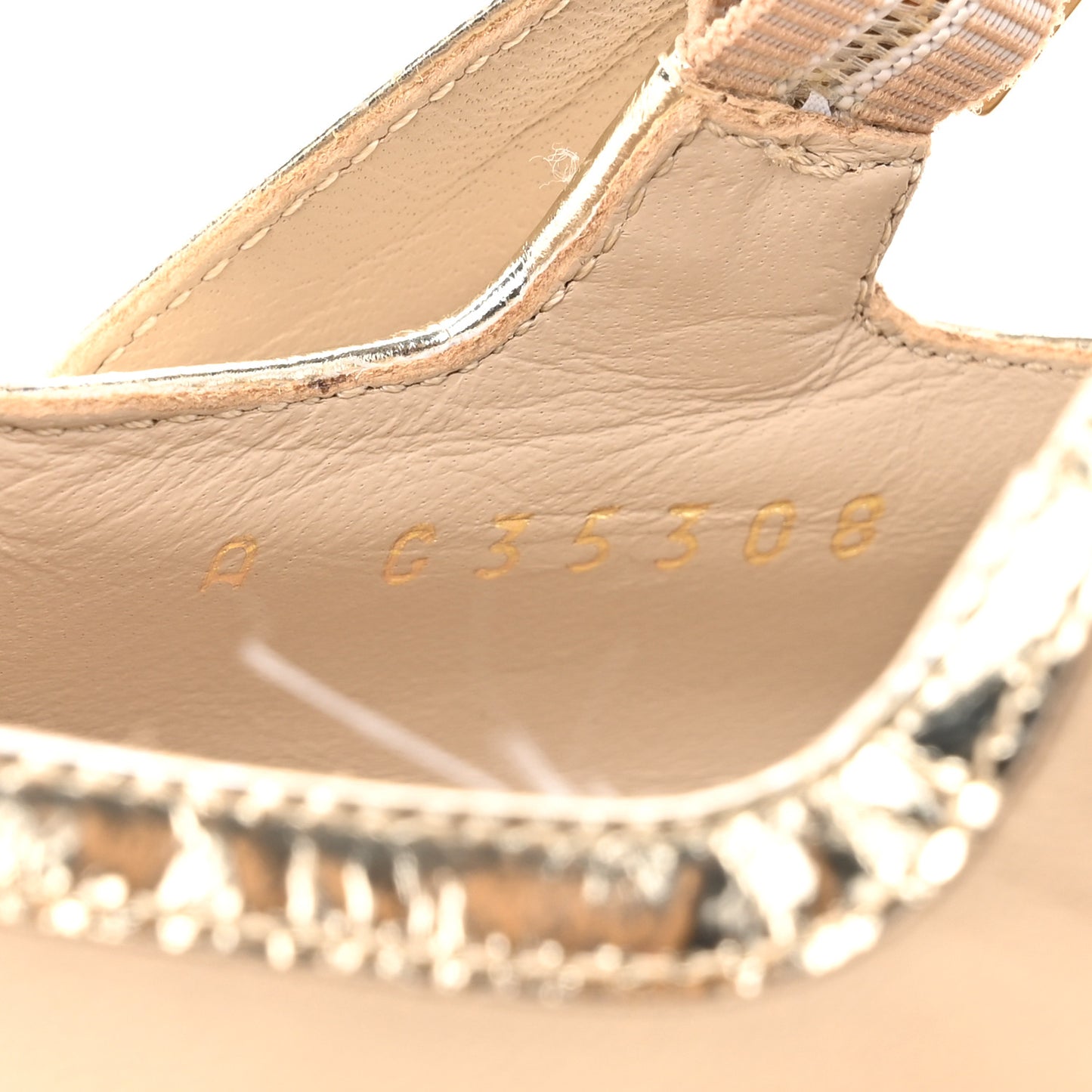 Lambskin Metallic Cap Toe Mary Jane Platform Pumps 38 Gold