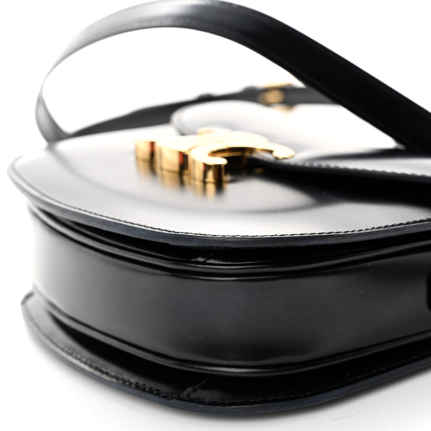 Shiny Calfskin Teen Besace Black
