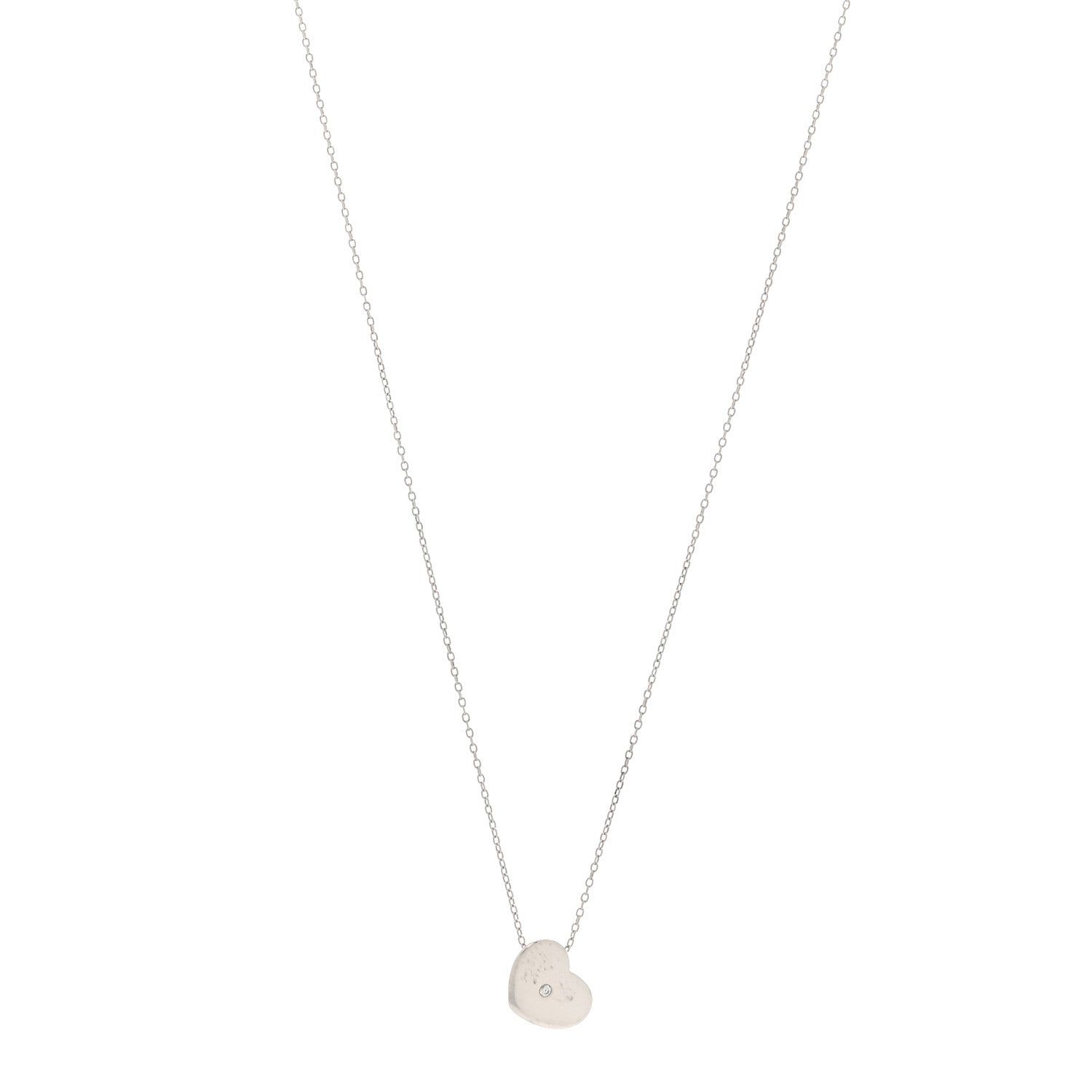 Tiffany Sterling Silver Diamond Paloma Picasso Modern Heart 