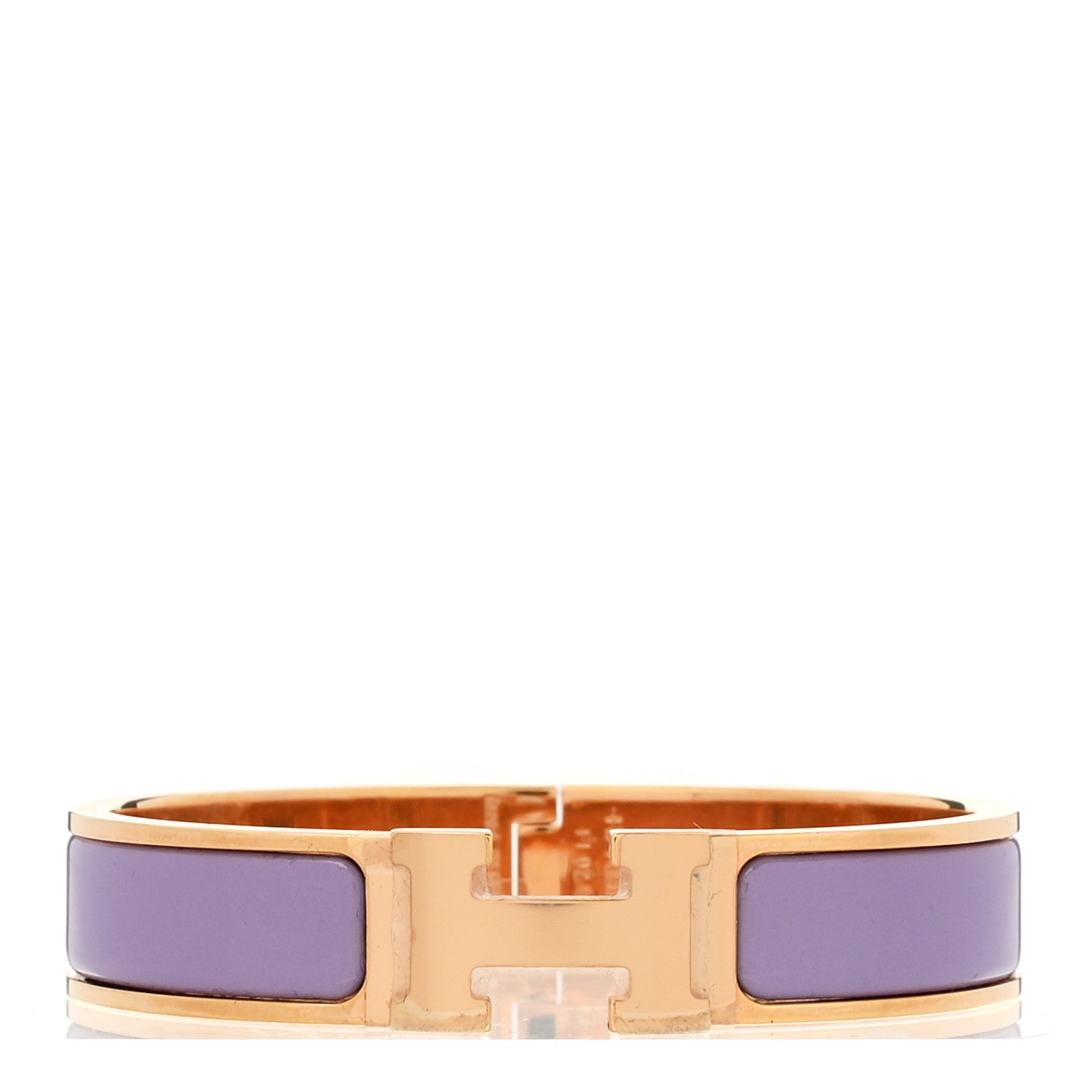 HERMES バングル purple color Hermes Enamel Narrow Clic Clac H Bracelet PM Lilas 1934769