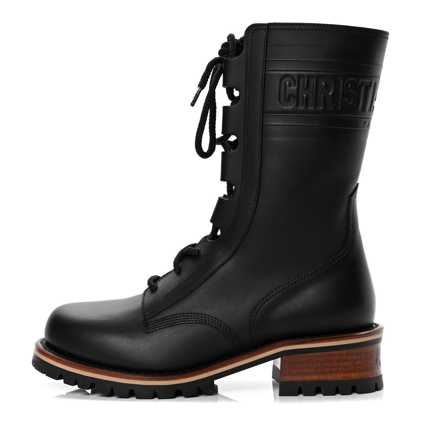 Calfskin Dior Quest 35mm Hiking Boots 36 Black