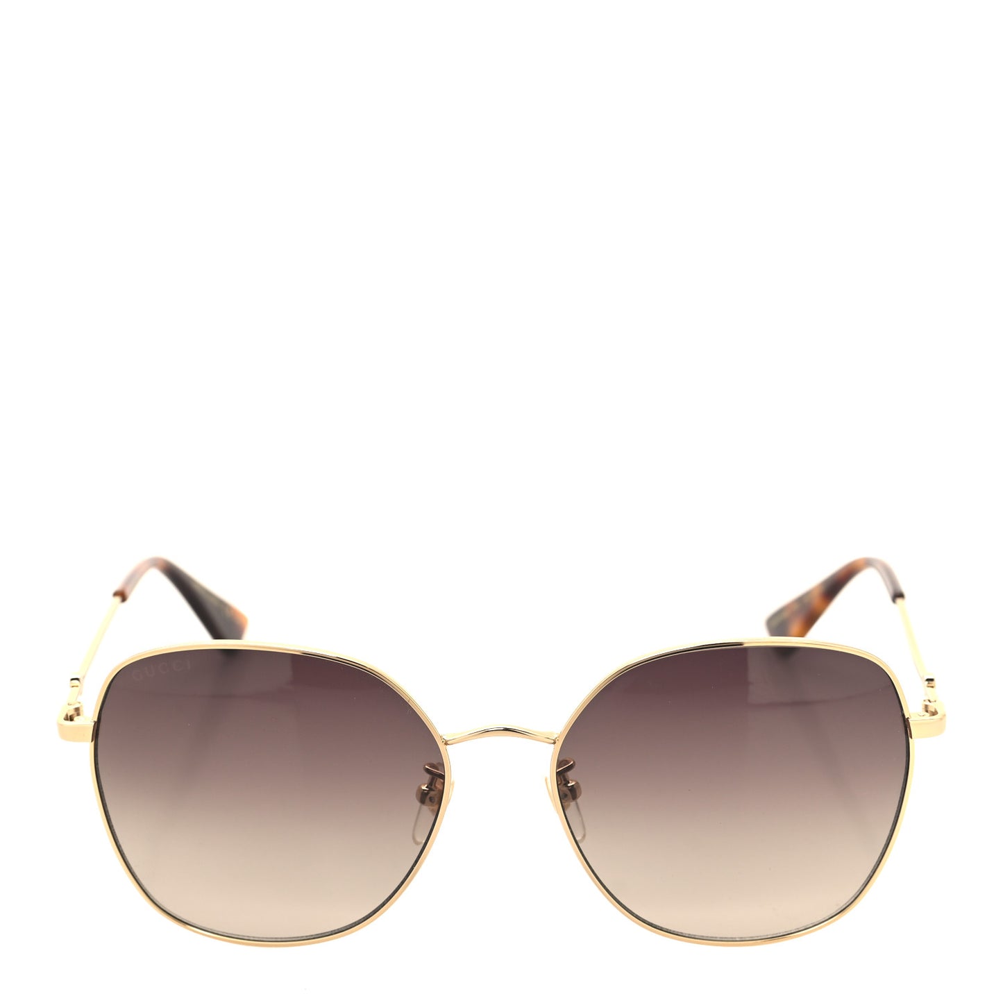 Metal Square Frame Sunglasses GG0415SK Gold