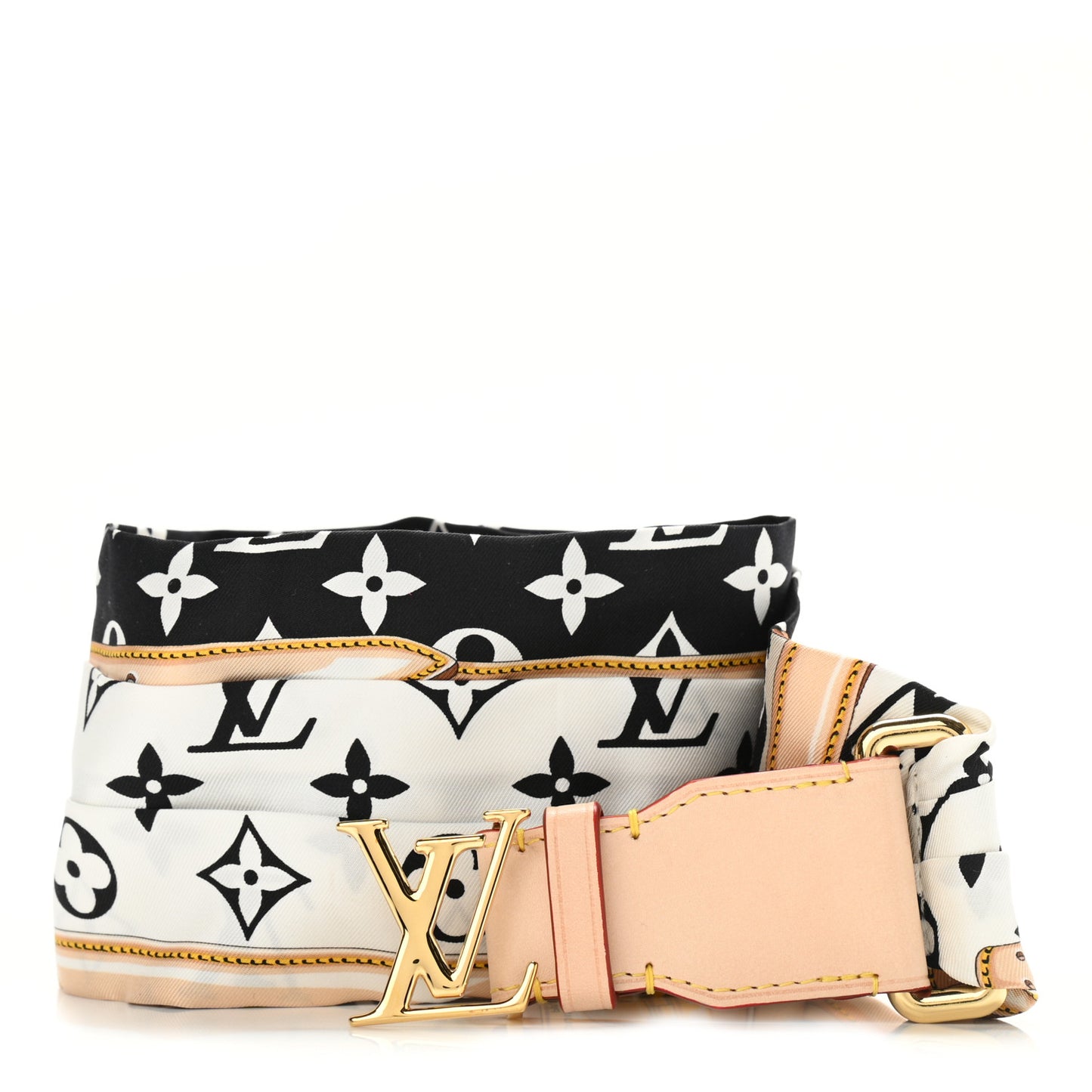 Silk Vachetta Monogram Confidential 30mm Belt 75 30 Black