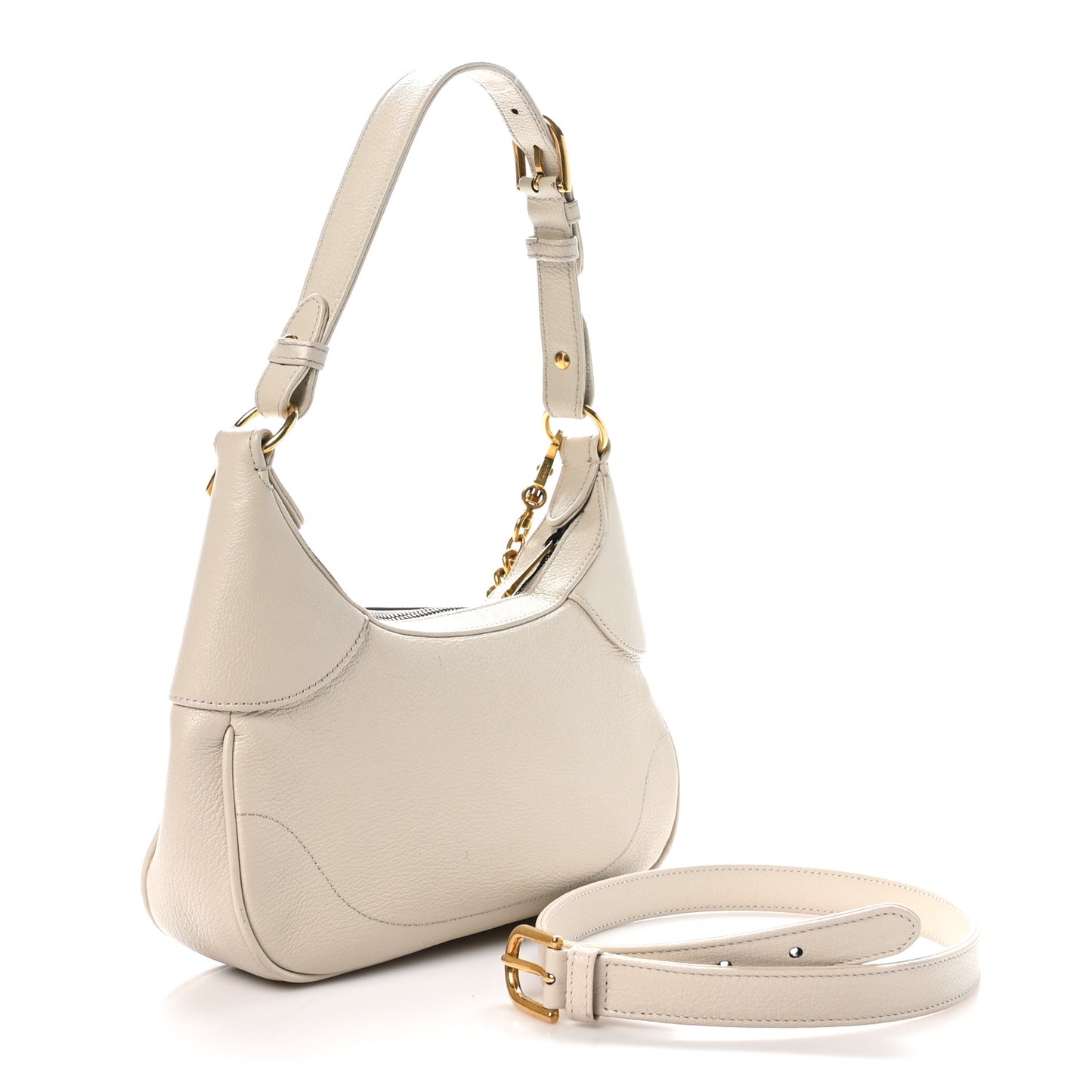 Goatskin Small Aphrodite Shoulder Bag Mystic White