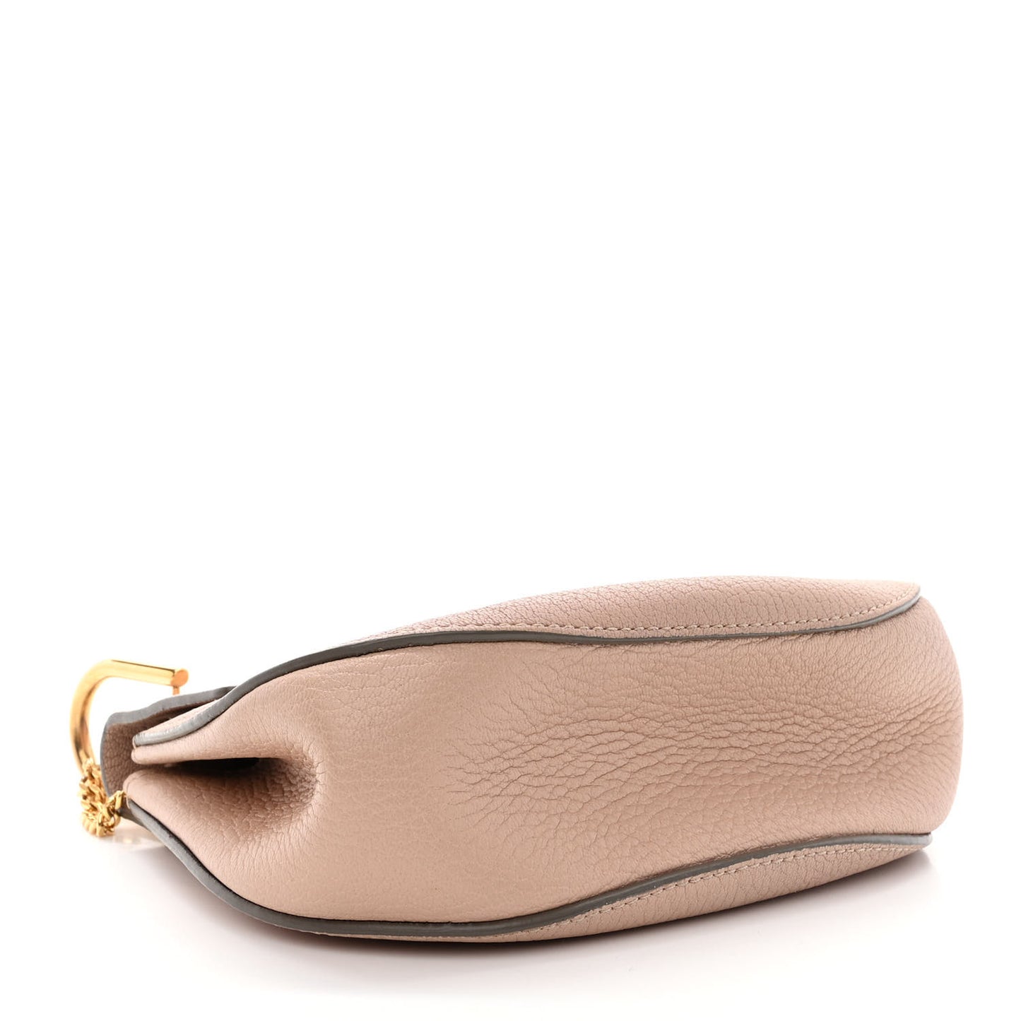 Grained Lambskin Mini Drew Shoulder Bag Cement Pink