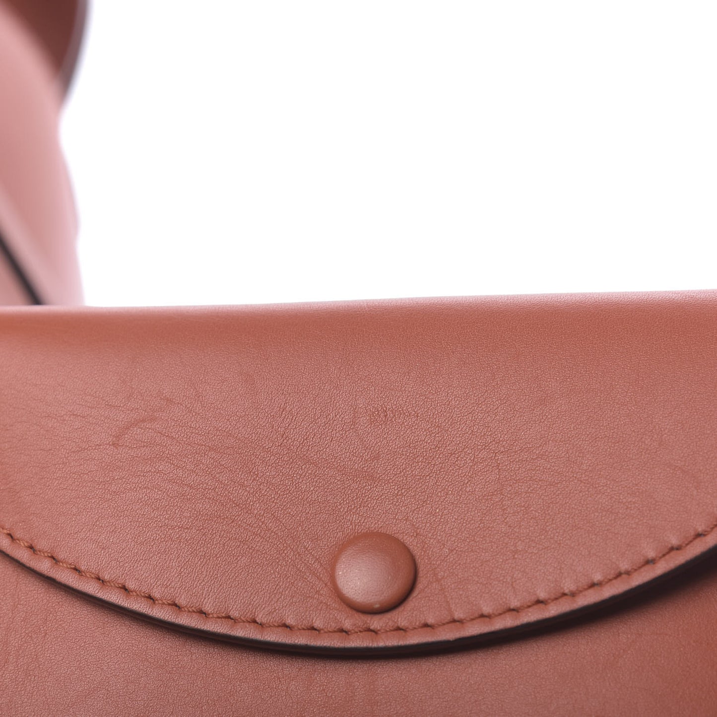 Supple Calfskin Small Bucket Orange