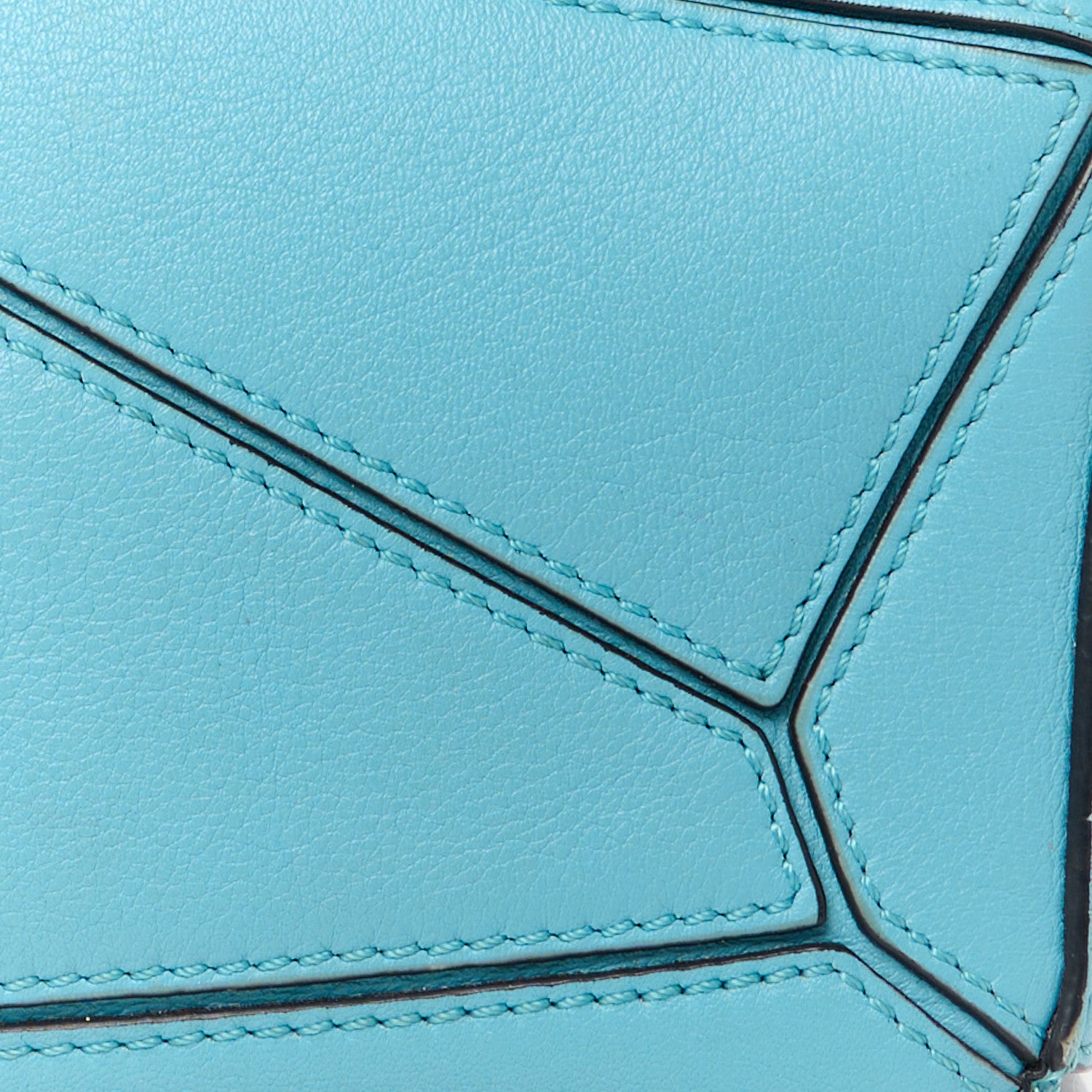Loewe Calfskin Mini Puzzle Bag Cyan 9 of 13