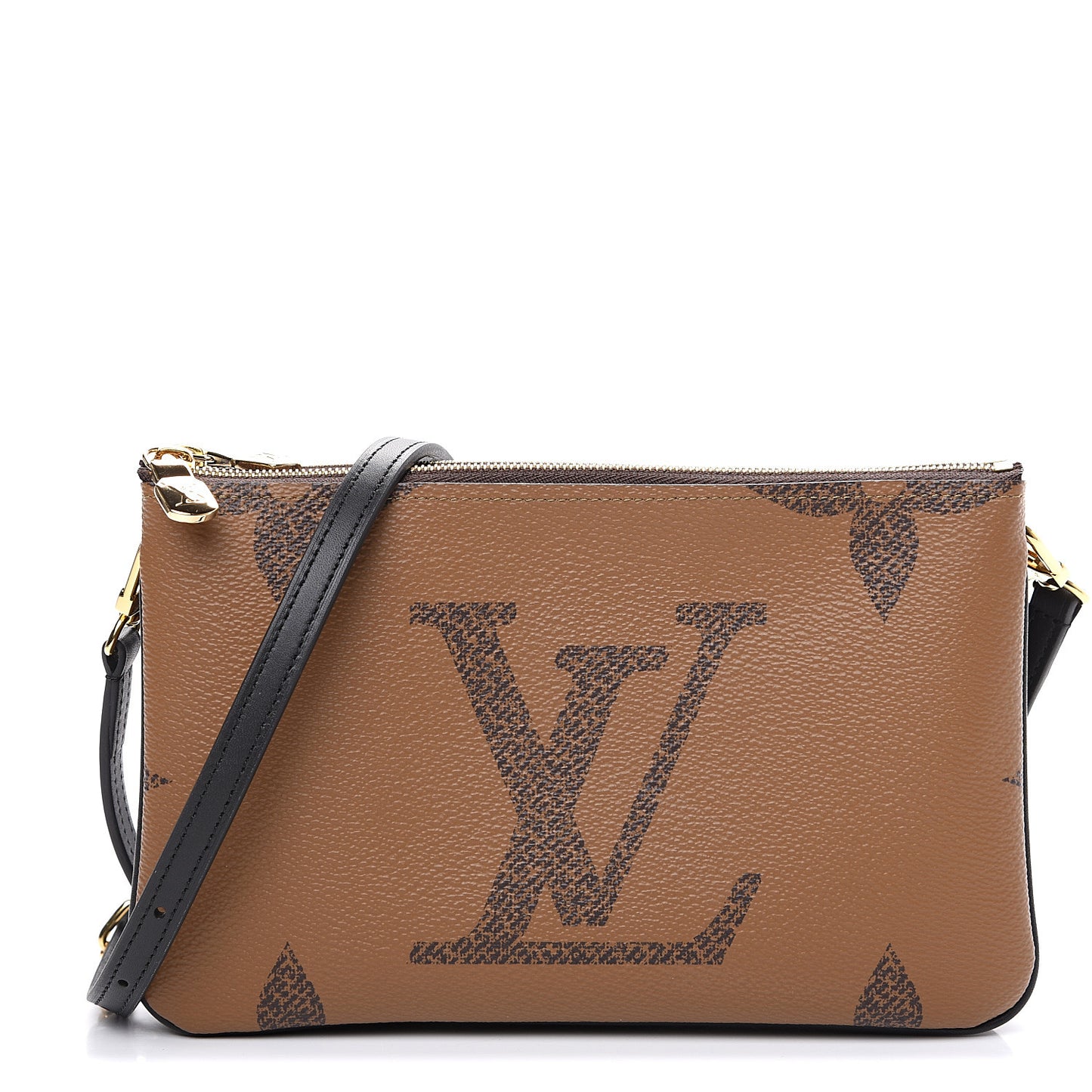 Reverse Monogram Giant Double Zip Pochette