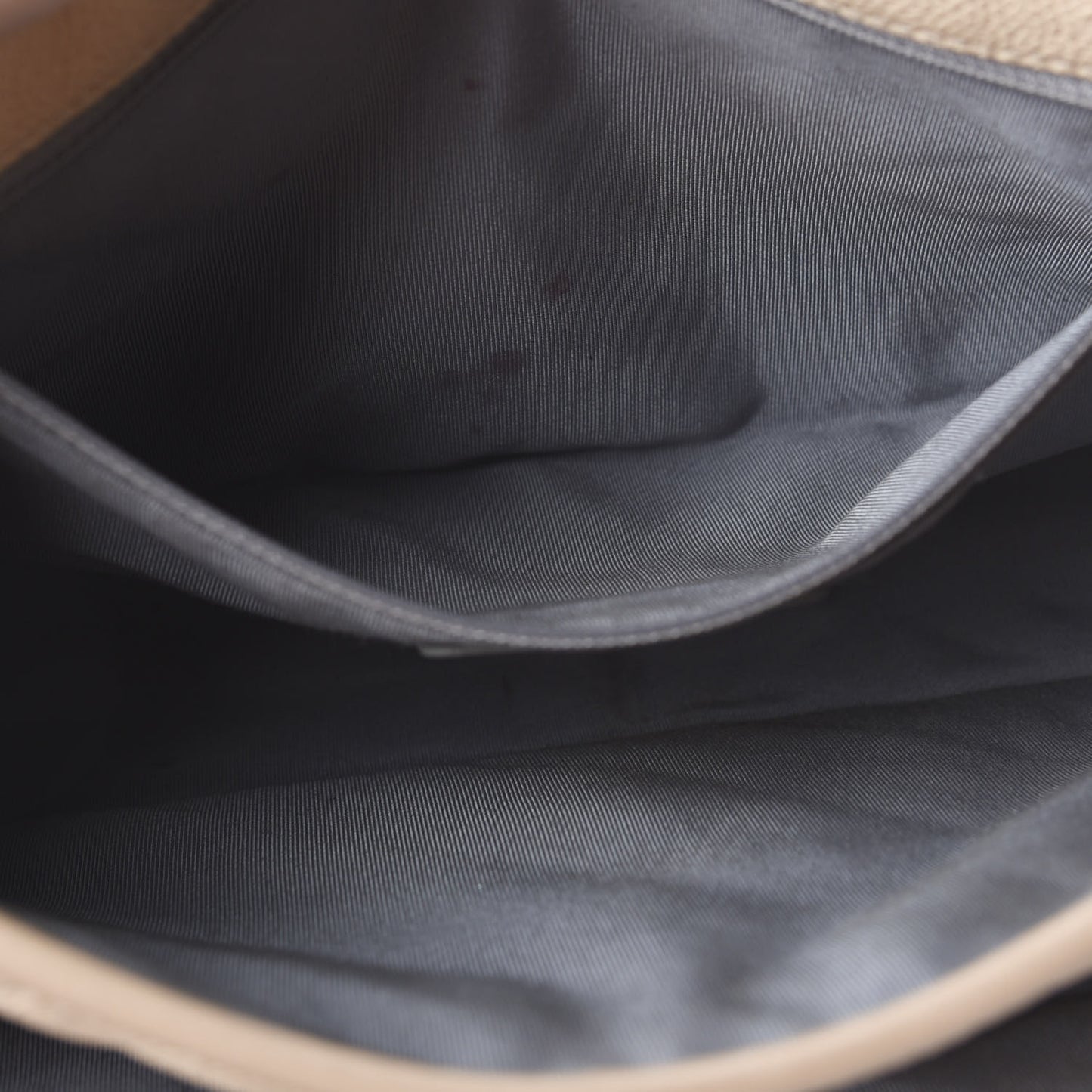 Caviar Quilted Large French Riviera Flap Beige