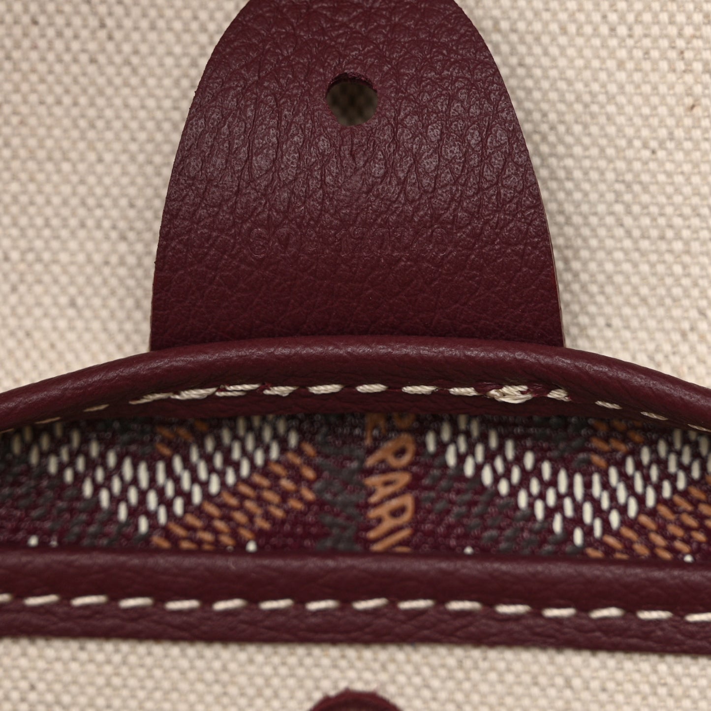 Goyardine Artois MM Burgundy