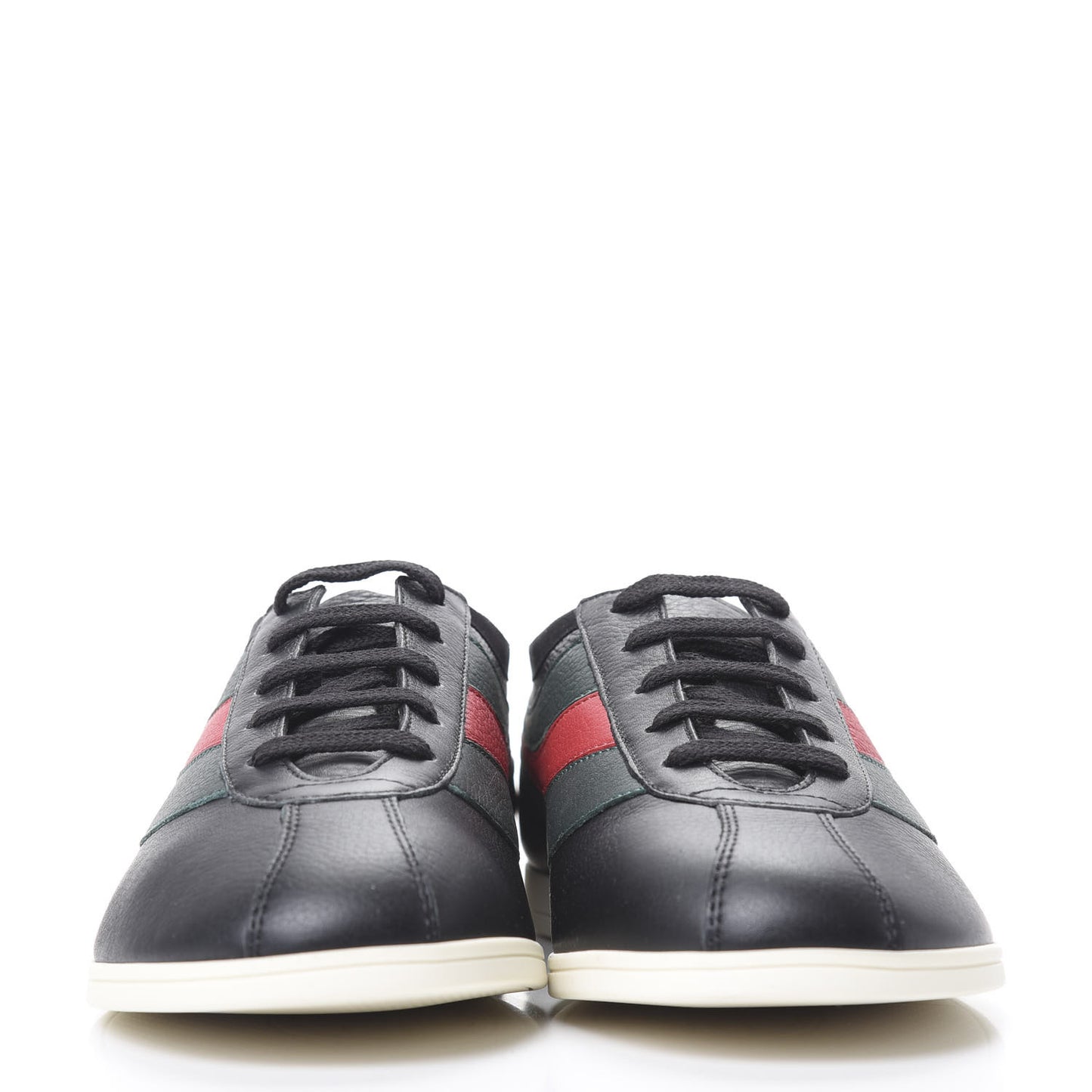 Calfskin Mens Web Falacer Sneakers 8 Black