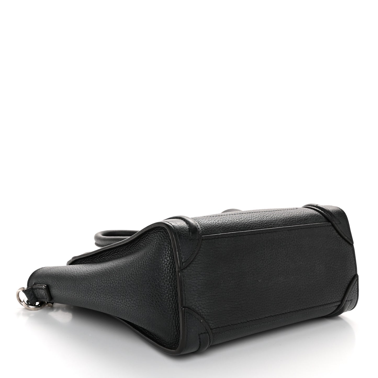 Drummed Calfskin Nano Luggage Black