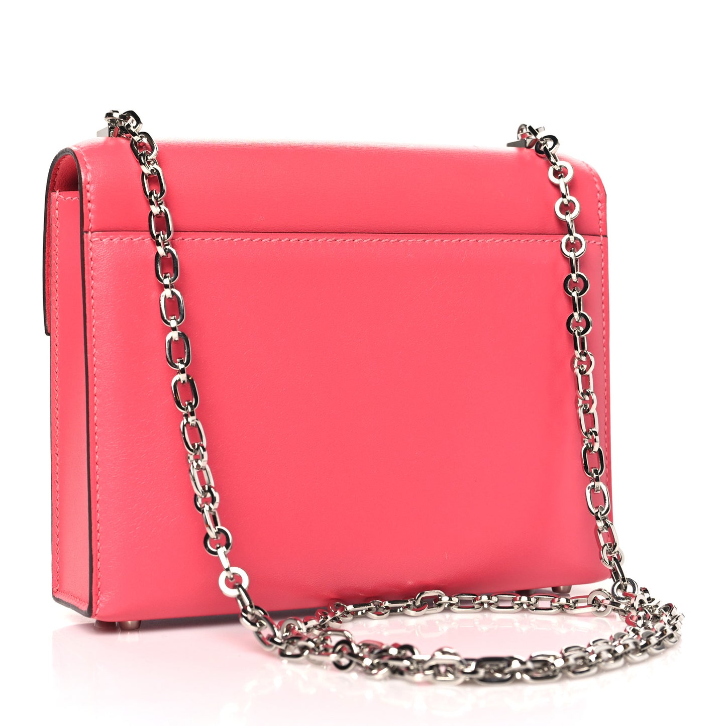 Tadelakt Mini Verrou Chaine Bag Rose Lipstick