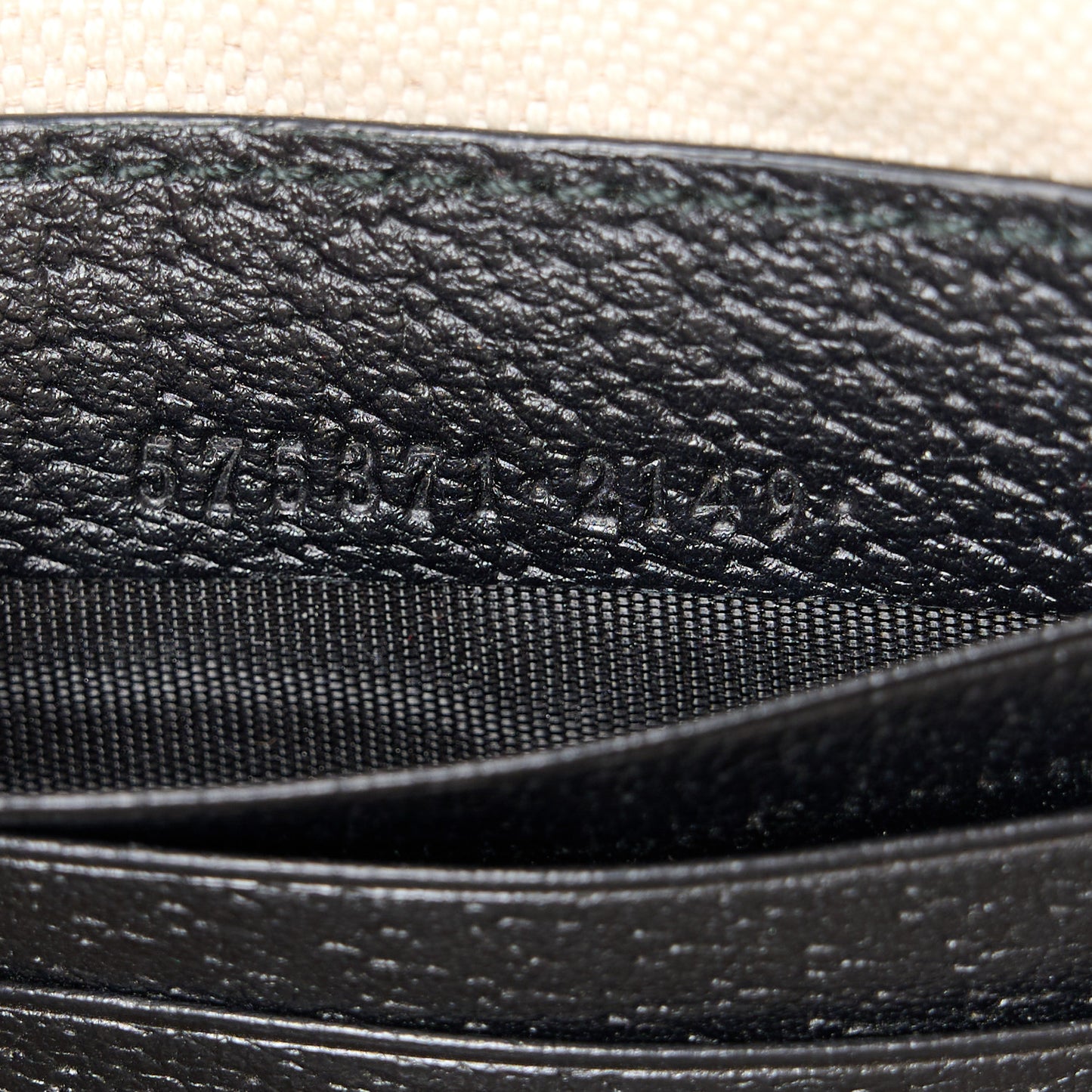 Velvet GG Monogram Textured Calfskin Web Ophidia Wristlet Blue Beige Black