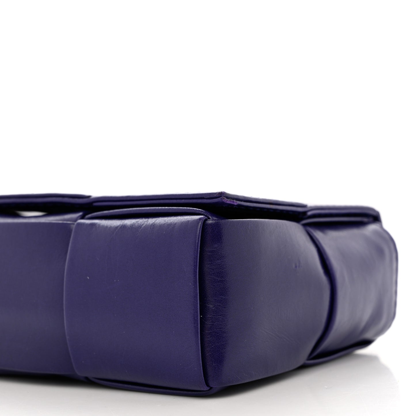 Crinkled Lambskin Maxi Intrecciato Extra Mini Cassette Crossbody Bag Unicorn