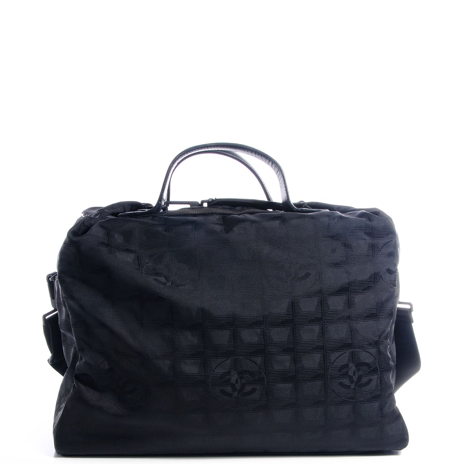 chanel travel ligne duffel bag Chanel Nylon Travel Duffel Bag Black 68282 – FASHIONPHILE