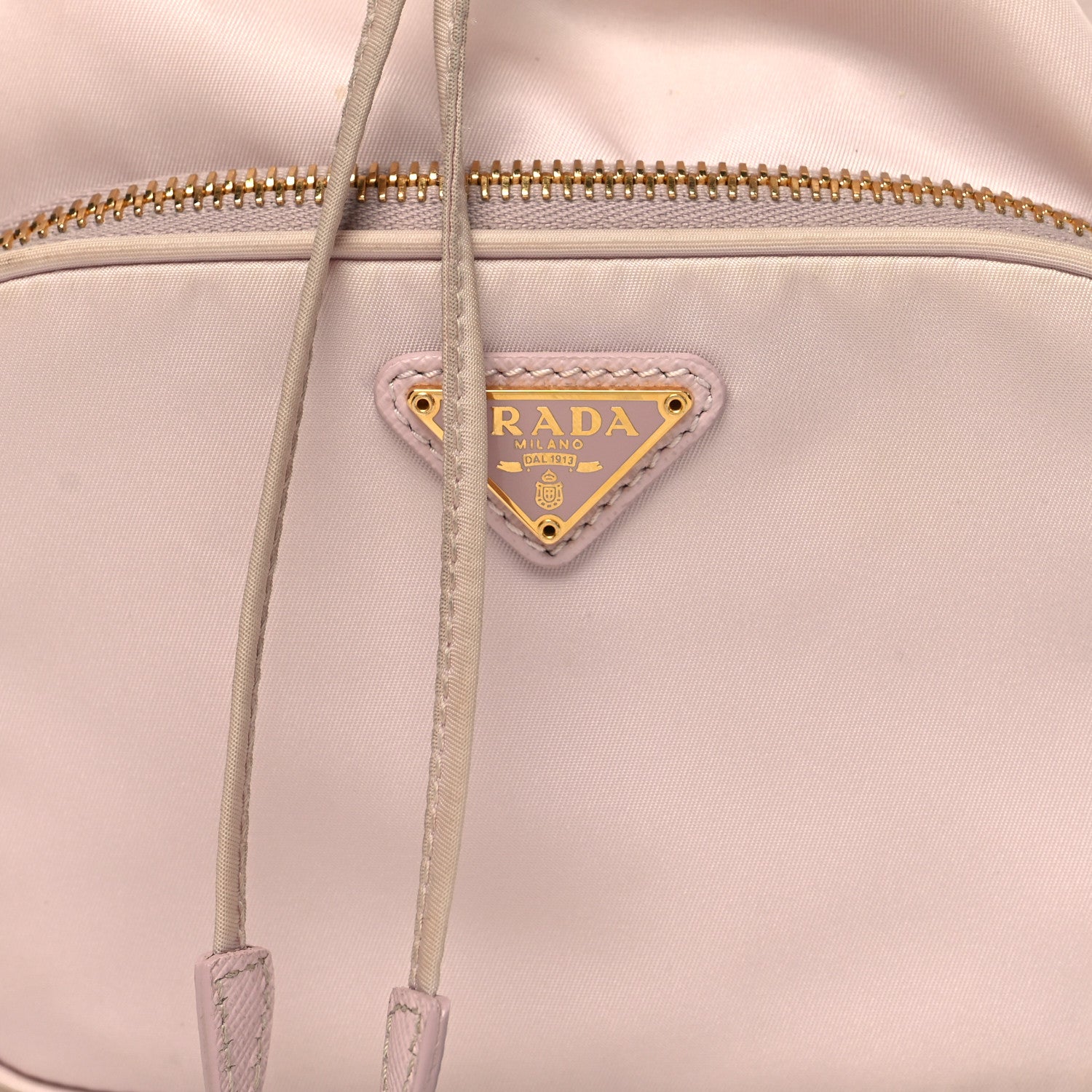 Prada Re-Nylon Saffiano Duet Bucket Crossbody Bag Alabastro 7 of 10