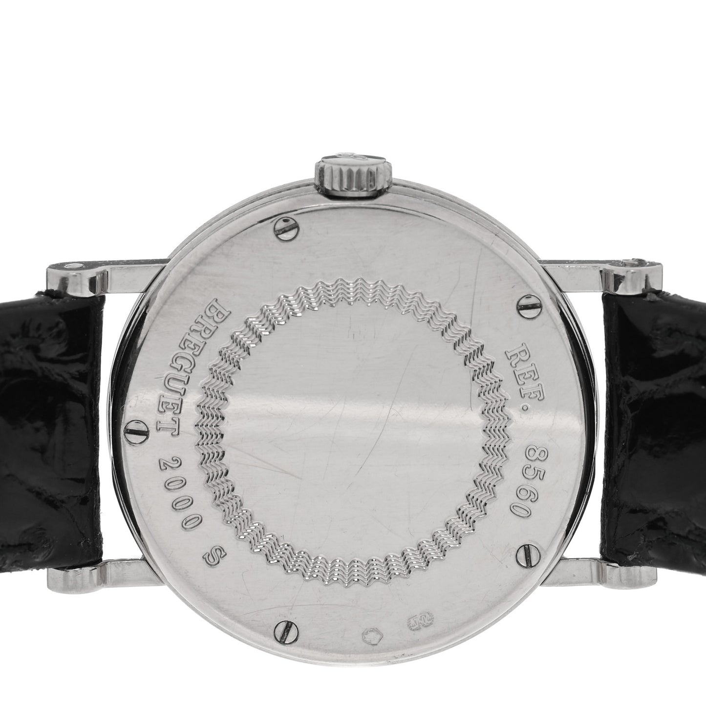 18K White Gold Alligator 25.7mm Classique Manual Winding Watch 8560