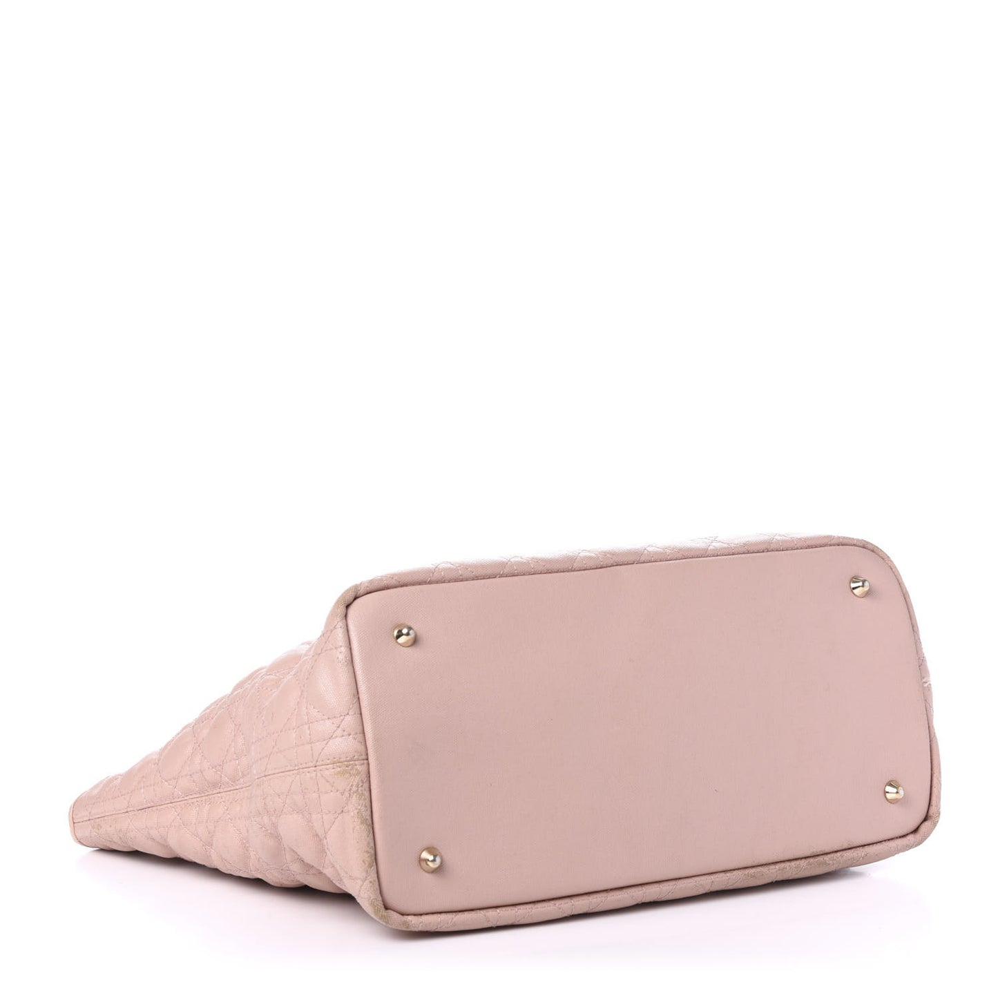 Coated Canvas Cannage Medium Panarea Tote Rosato
