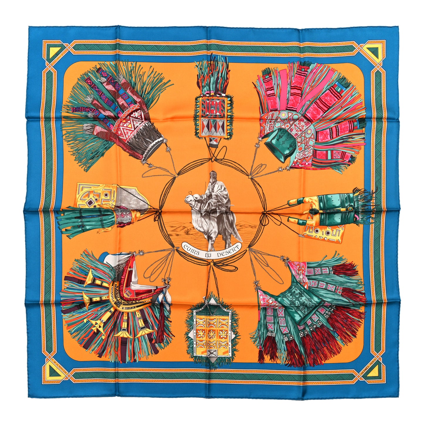 Silk Cuirs Du Desert Scarf 90