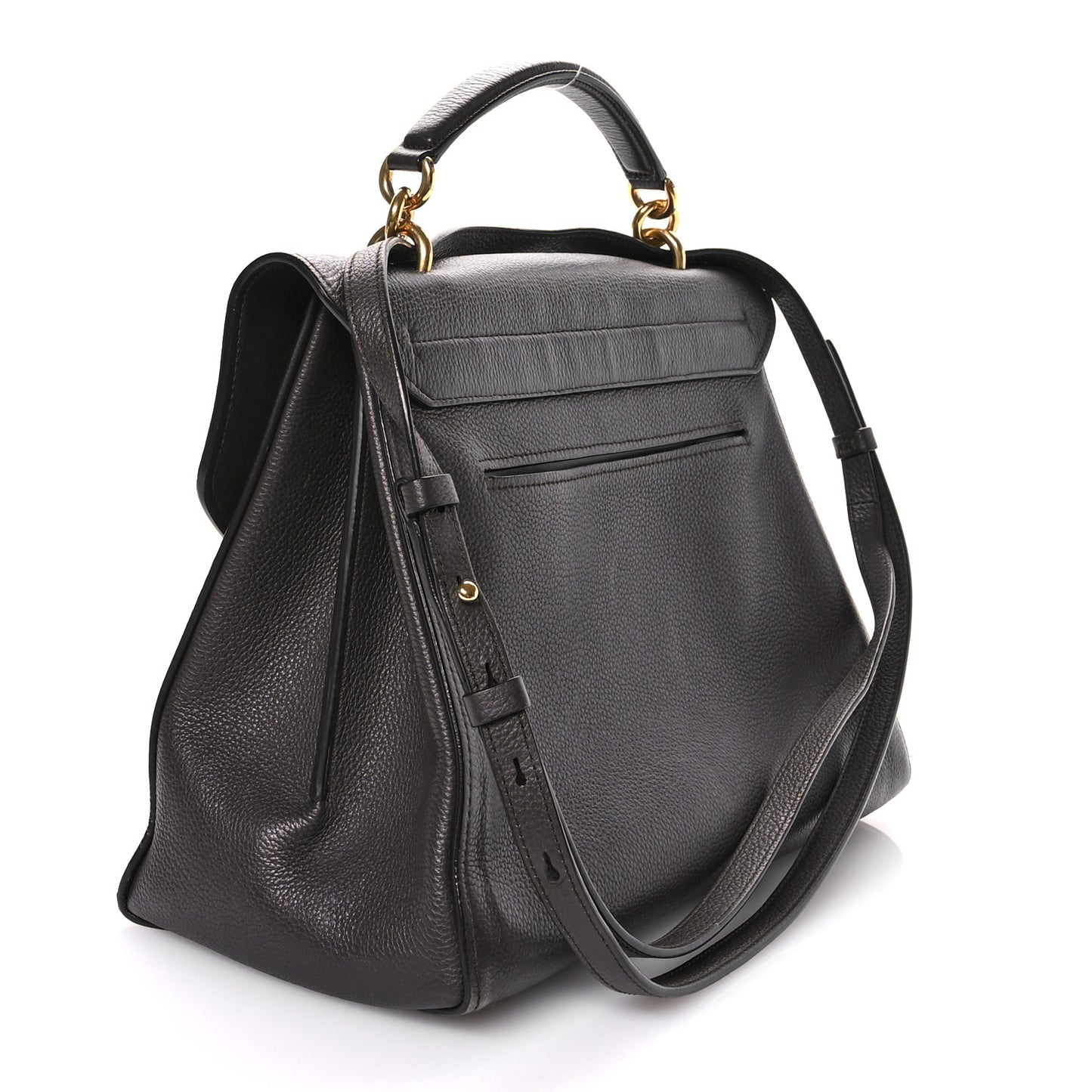 Calfskin Medium Margot Top Handle Satchel Flannel