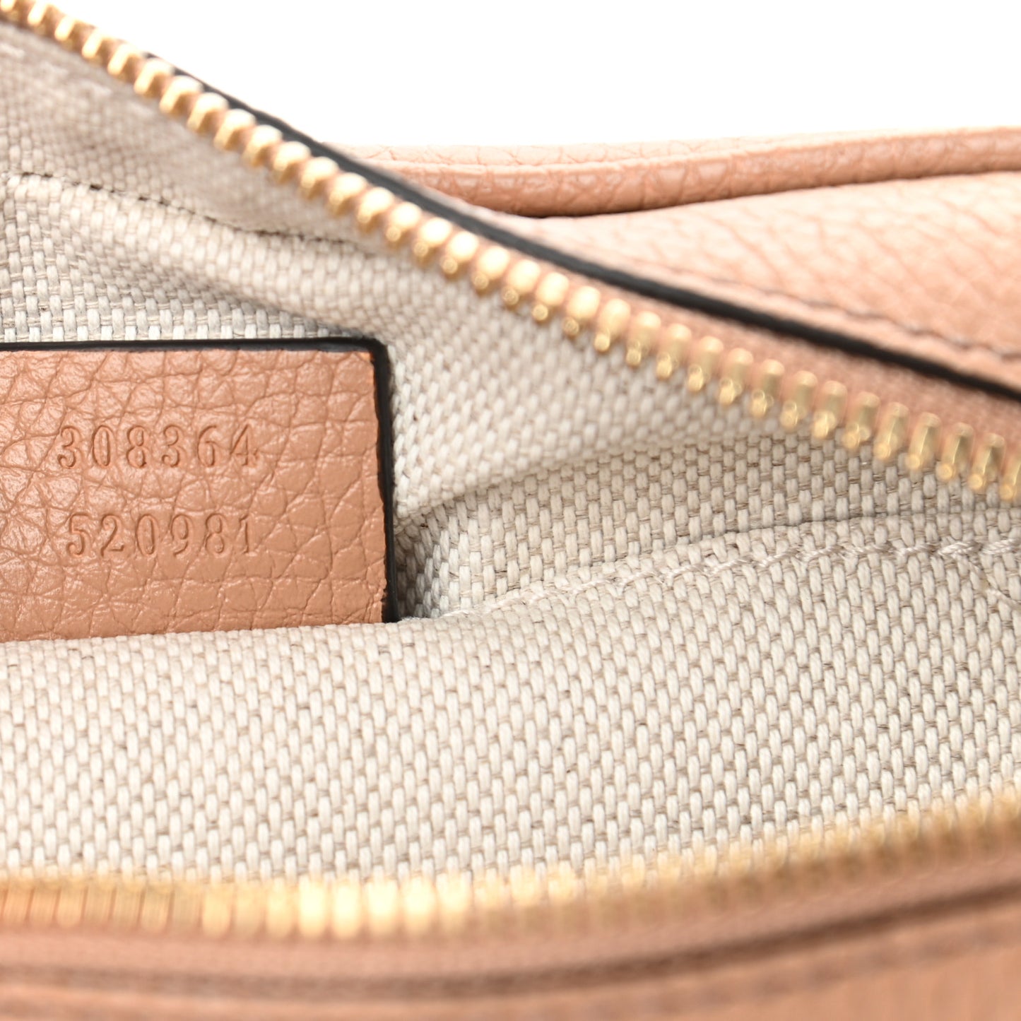Pebbled Calfskin Small Soho Disco Bag Camelia