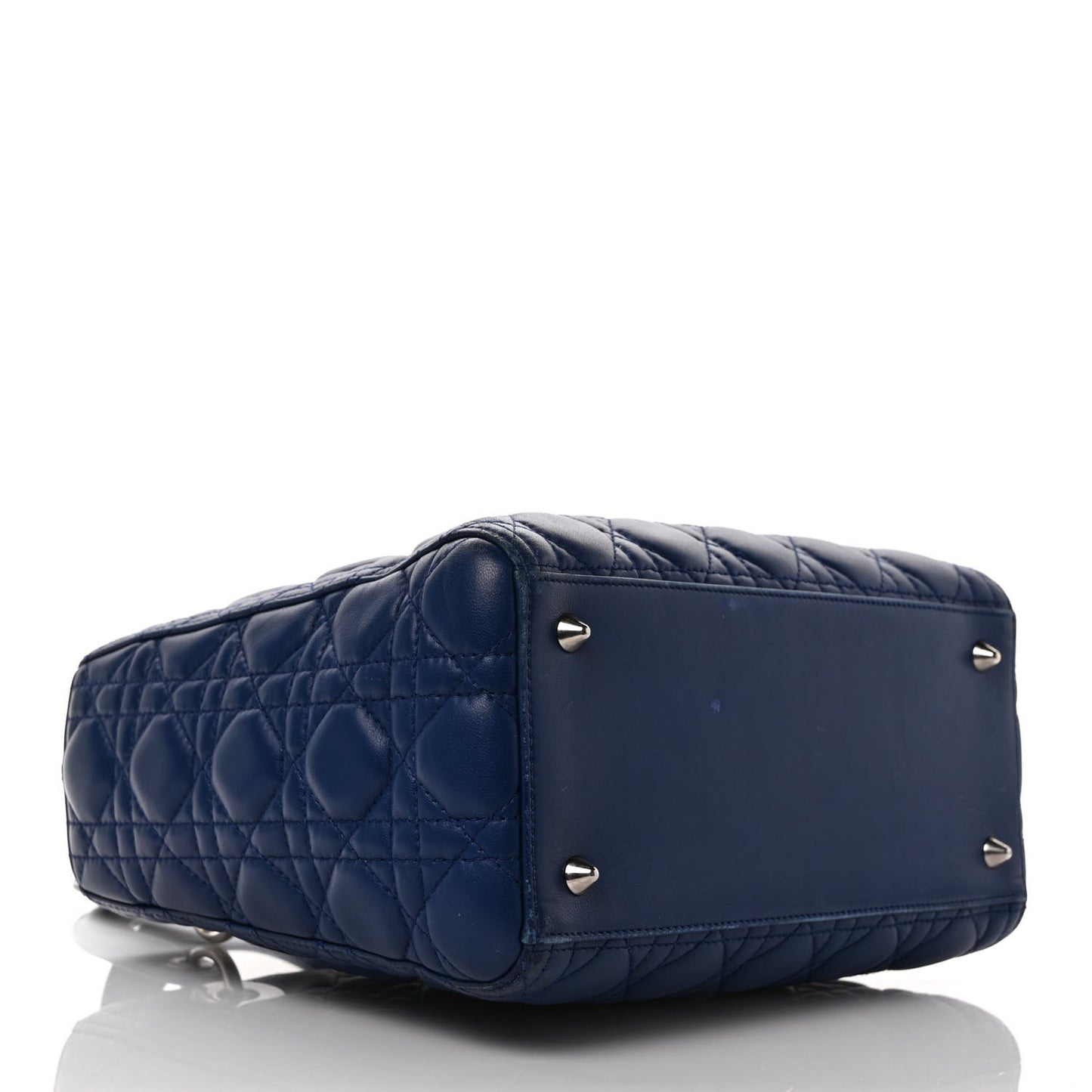 Lambskin Cannage Medium Lady Dior Navy